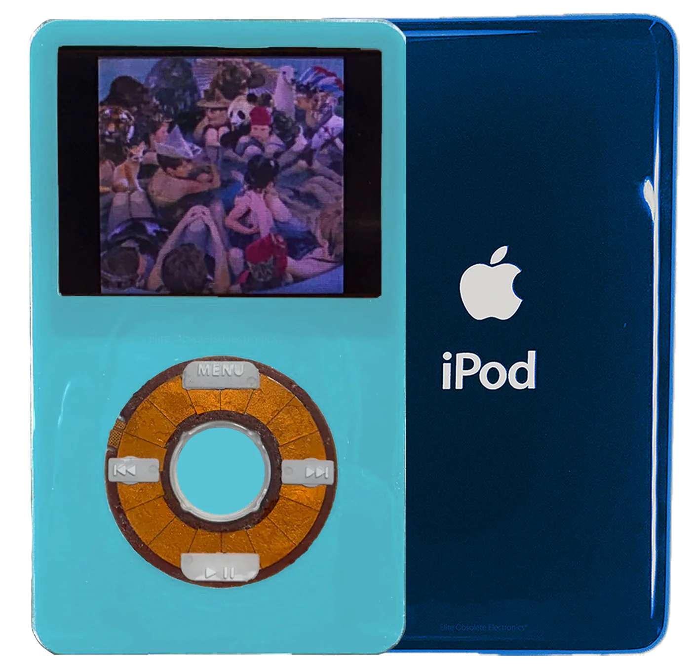 New Apple iPod Video Classic 5th 5.5 Enhanced Light Blue / Transparent / Light Blue (Aqua)