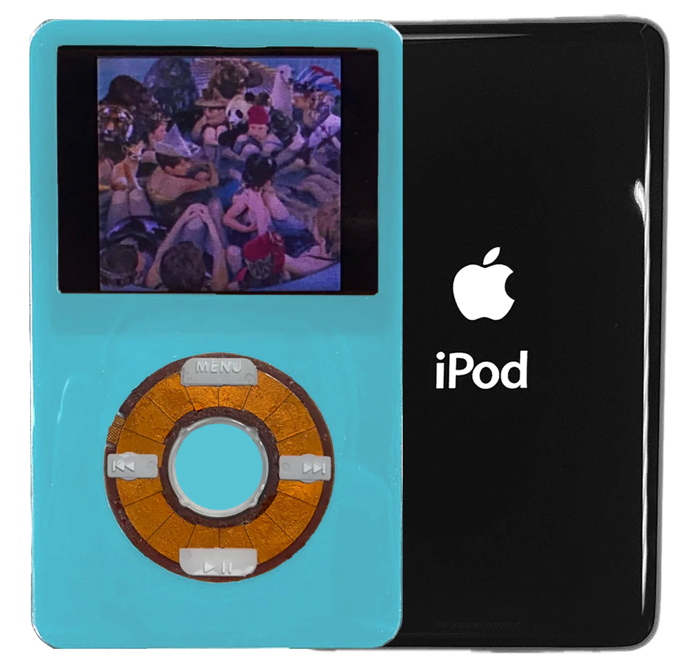 New Apple iPod Video Classic 5th 5.5 Enhanced Light Blue / Transparent / Light Blue (Black)