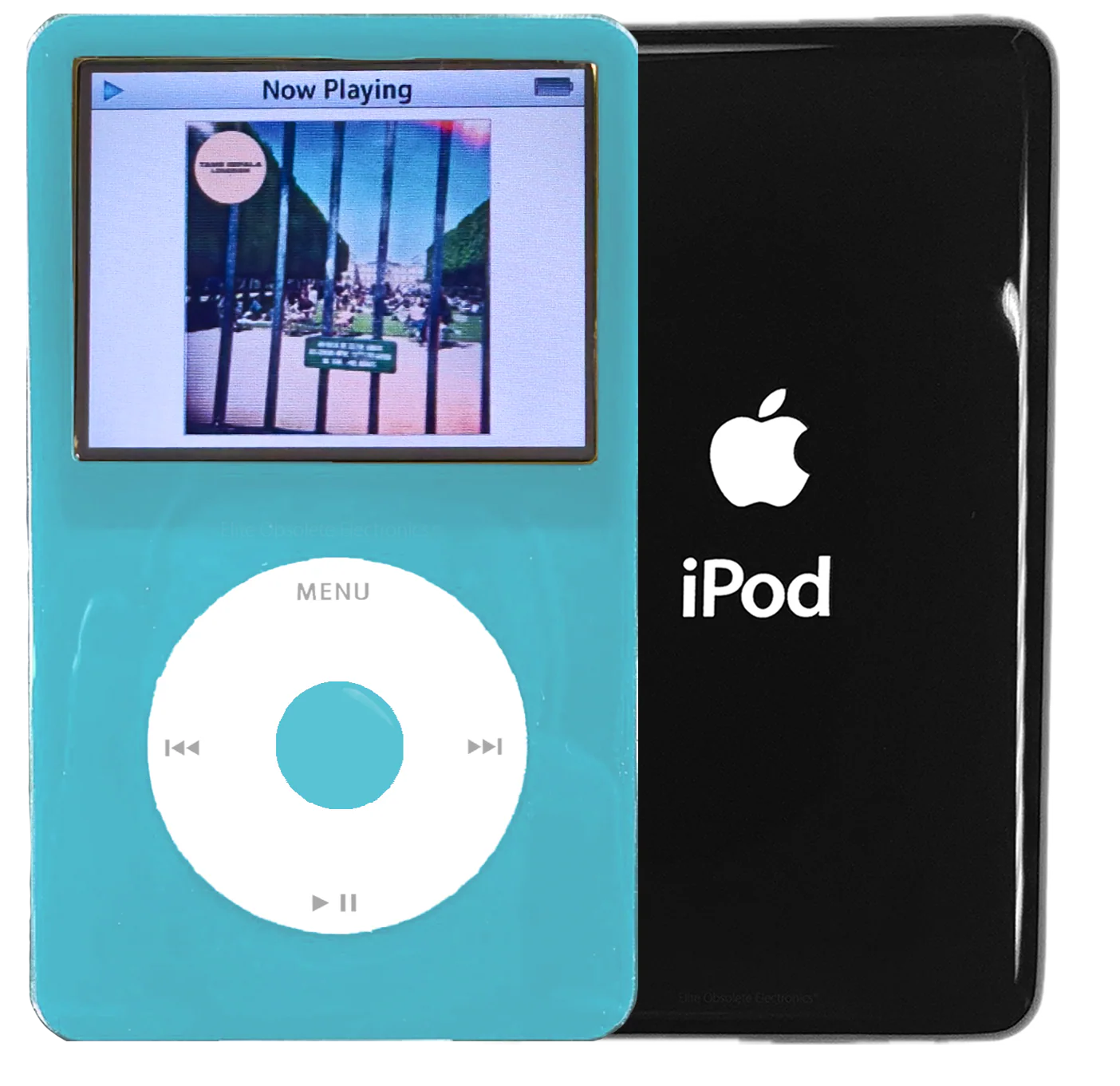 New Apple iPod Video Classic 5th & 5.5 Enhanced Light Blue / White / Light Blue (Black)