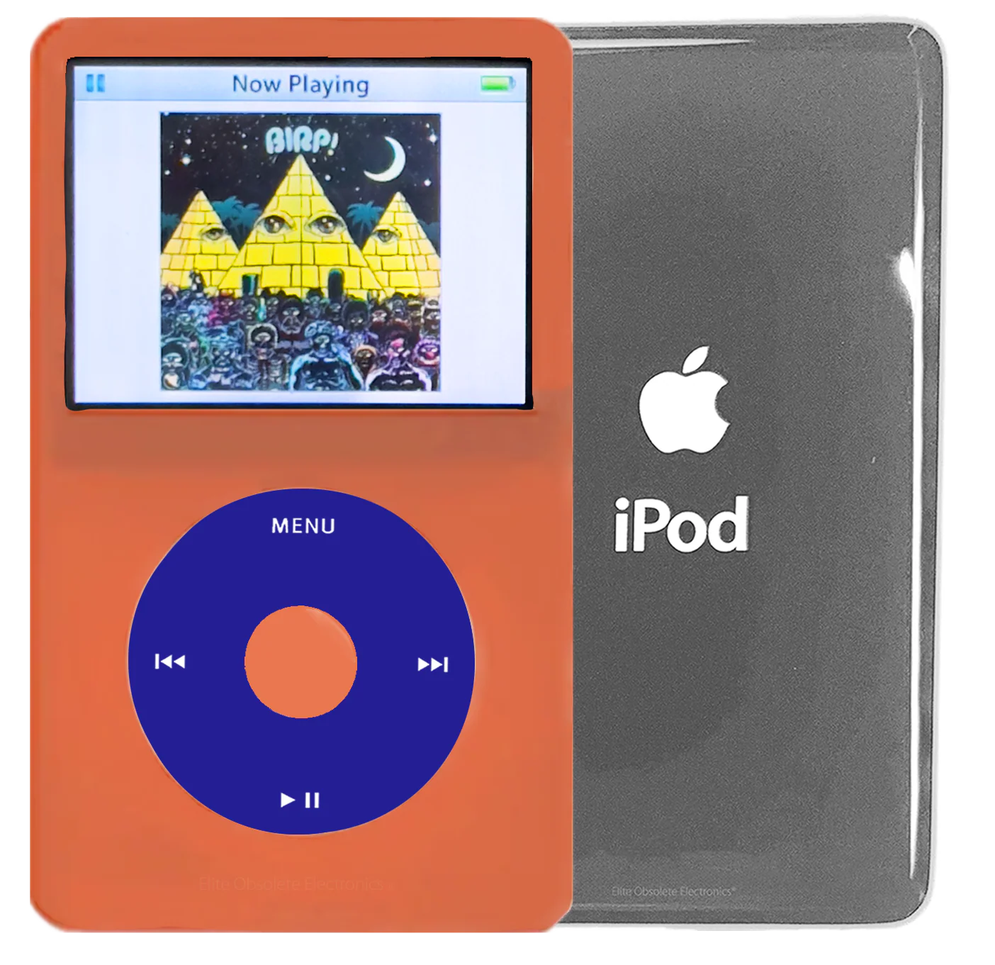 New Apple iPod Video Classic 5th & 5.5 Enhanced Orange / Blue / Orange (Silver)