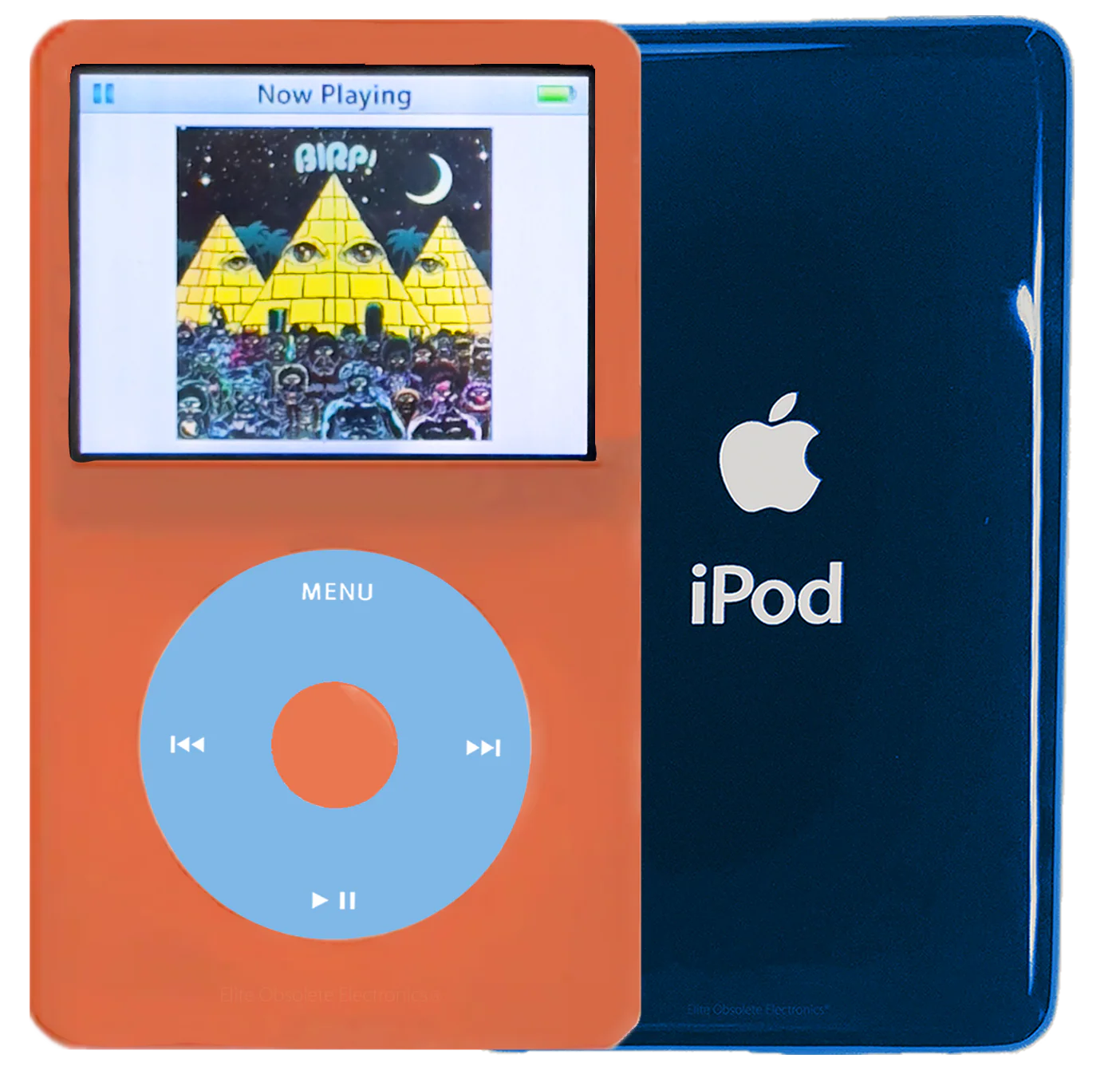 New Apple iPod Video Classic 5th & 5.5 Enhanced Orange / Light Blue / Orange (Aqua)