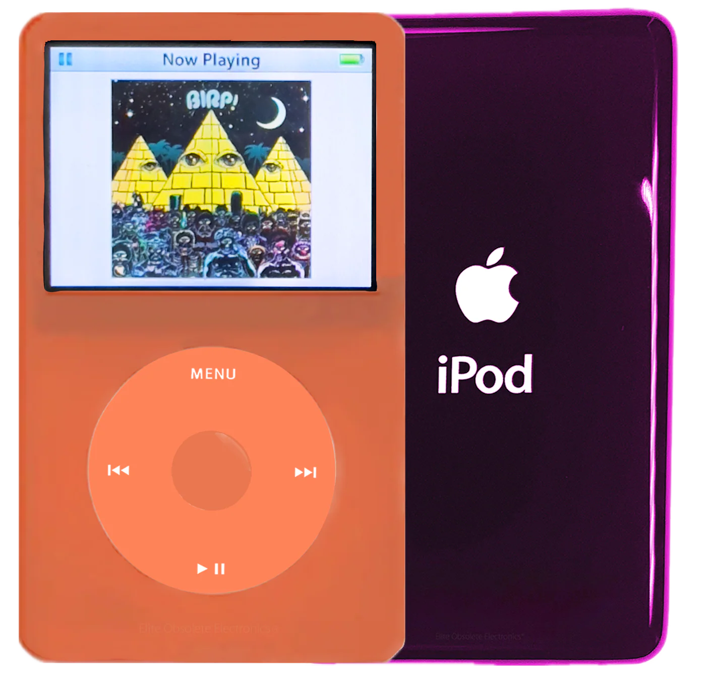 New Apple iPod Video Classic 5th 5.5 Enhanced Orange / Orange / Orange (Wine)