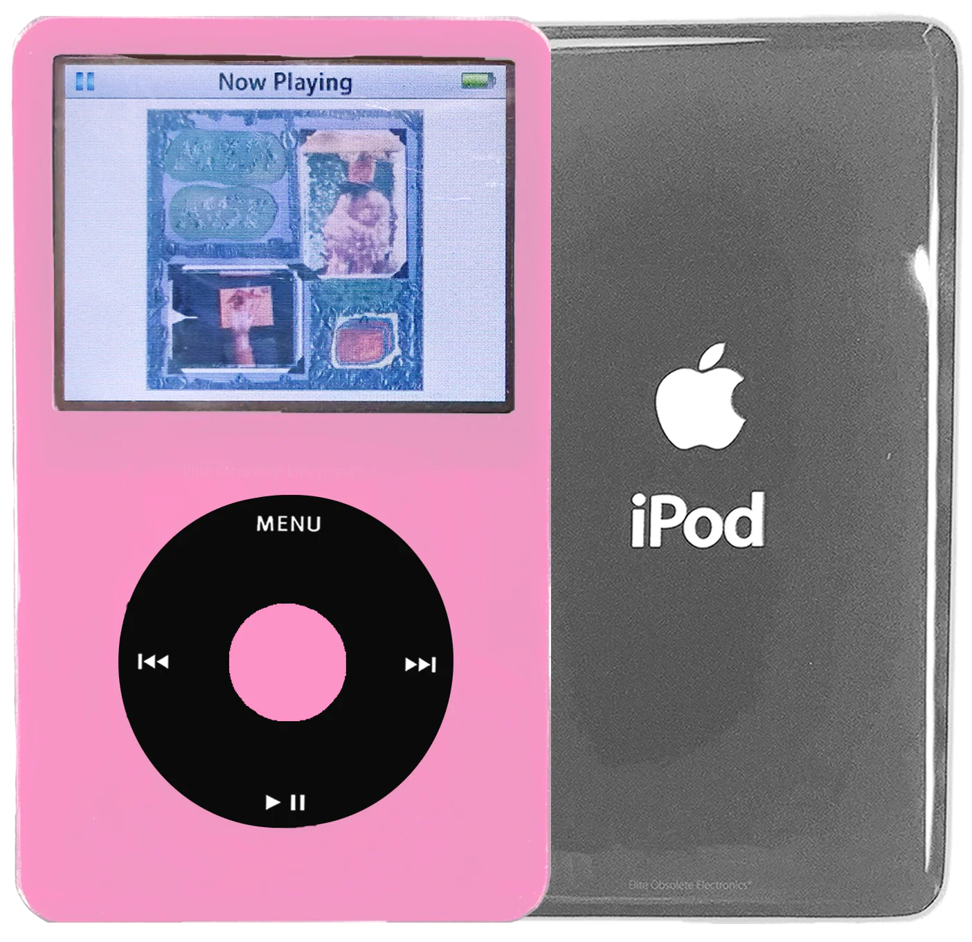 New Apple iPod Video Classic 5th 5.5 Enhanced Pink / Black / Pink (Silver)