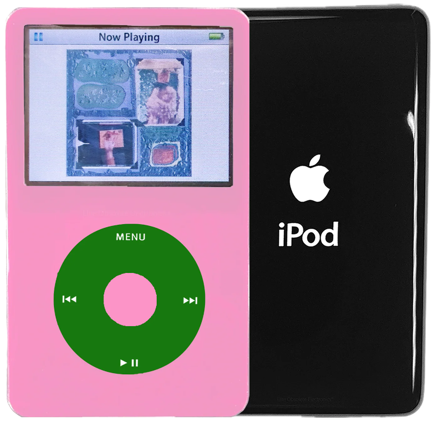 New Apple iPod Video Classic 5th 5.5 Enhanced Pink / Green / Pink (Black)