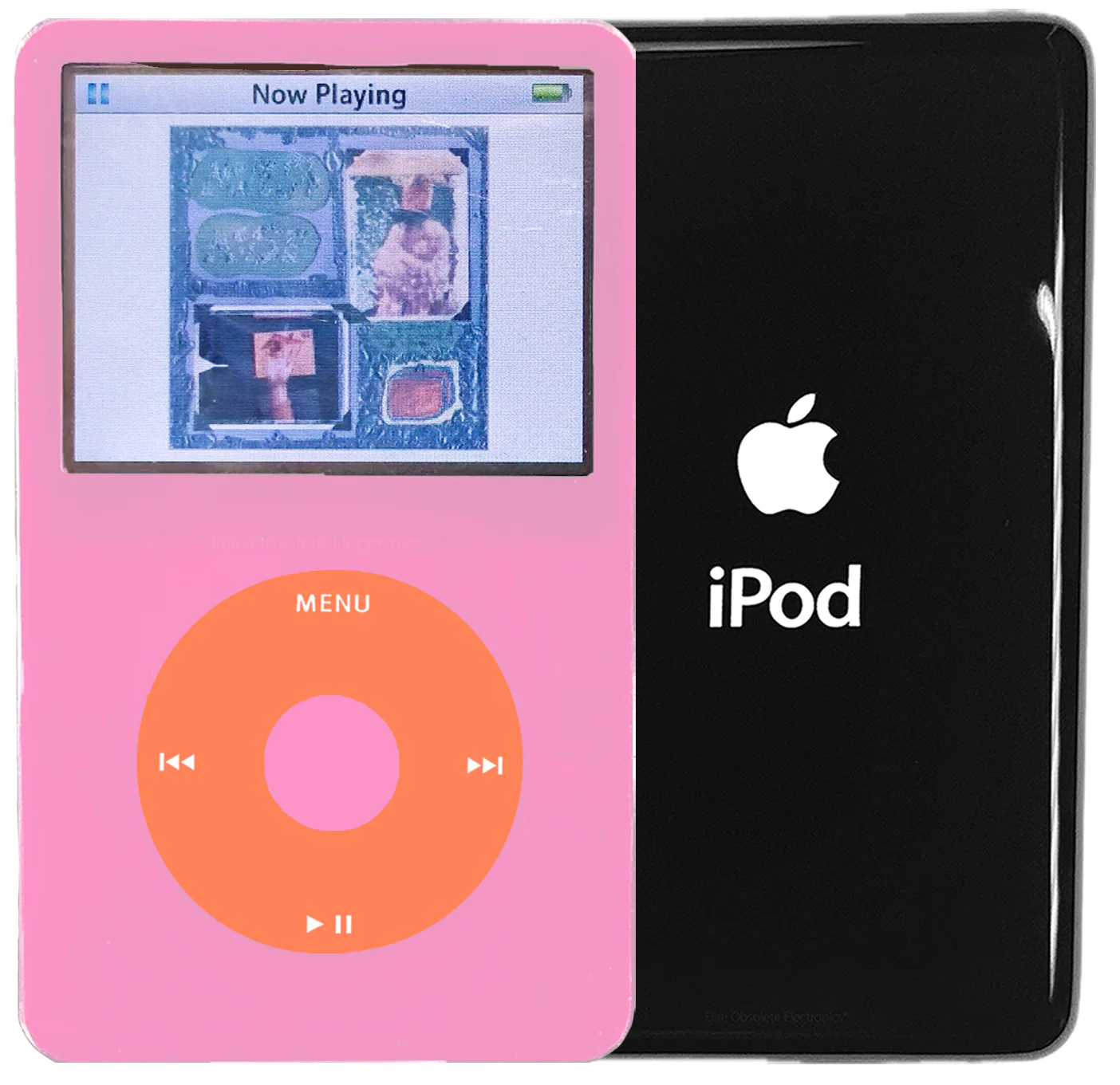 New Apple iPod Video Classic 5th 5.5 Enhanced Pink / Orange / Pink (Black)