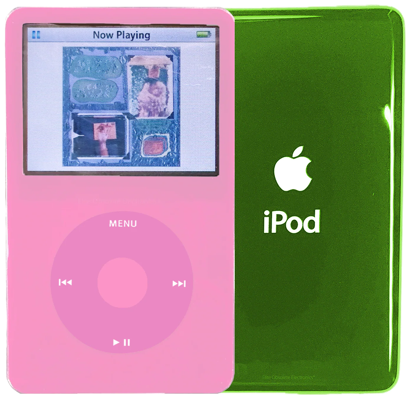 New Apple iPod Video Classic 5th 5.5 Enhanced Pink / Light Pink / Pink (Toxic Green)
