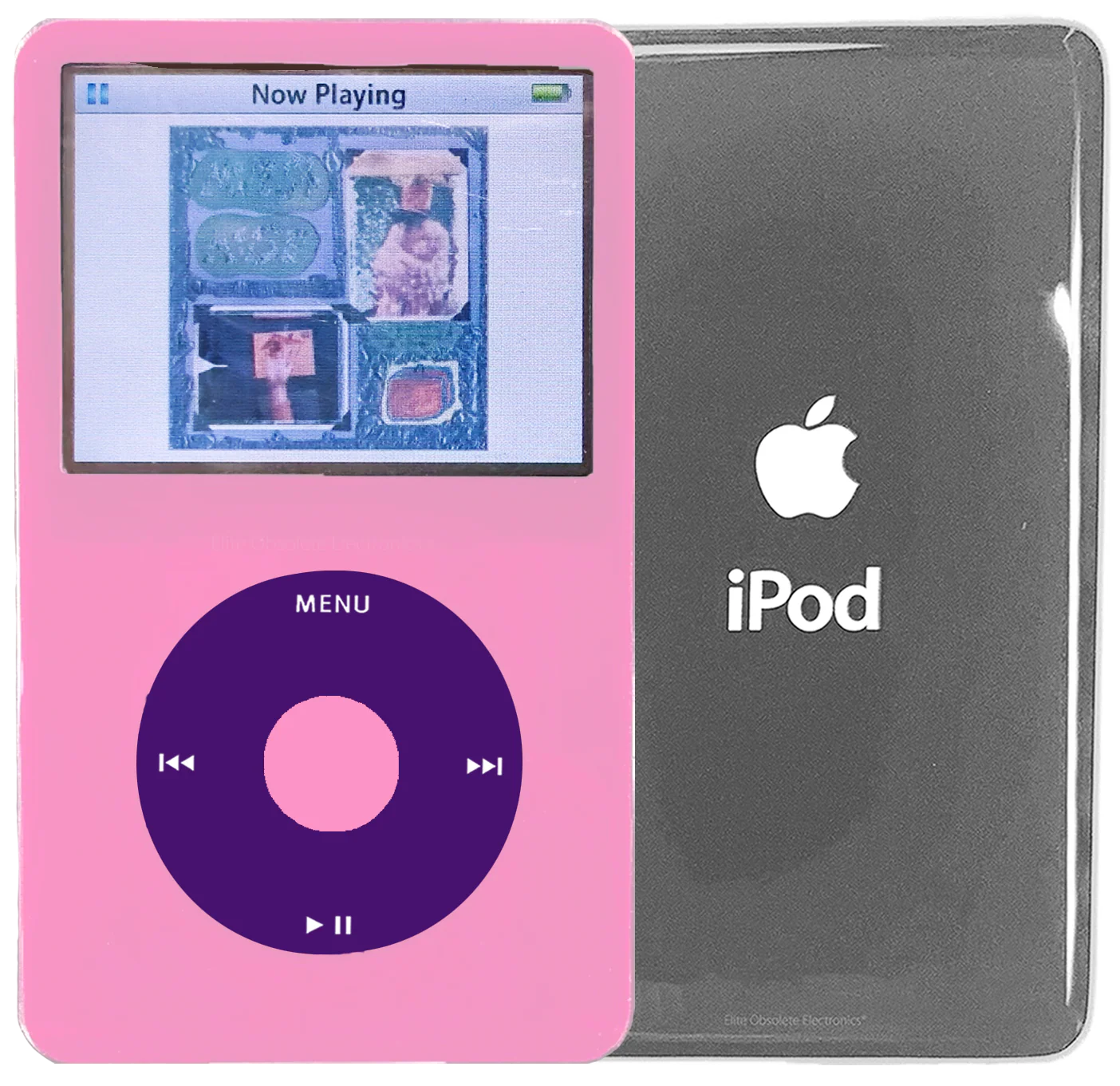 New Apple iPod Video Classic 5th 5.5 Enhanced Pink / Purple / Pink (Silver)