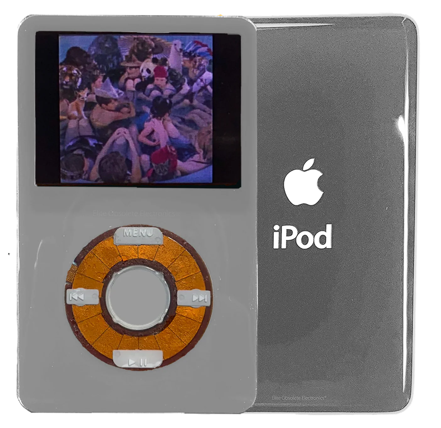 New Apple iPod Video Classic 5th 5.5 Enhanced Grey / Transparent / Grey (Silver)