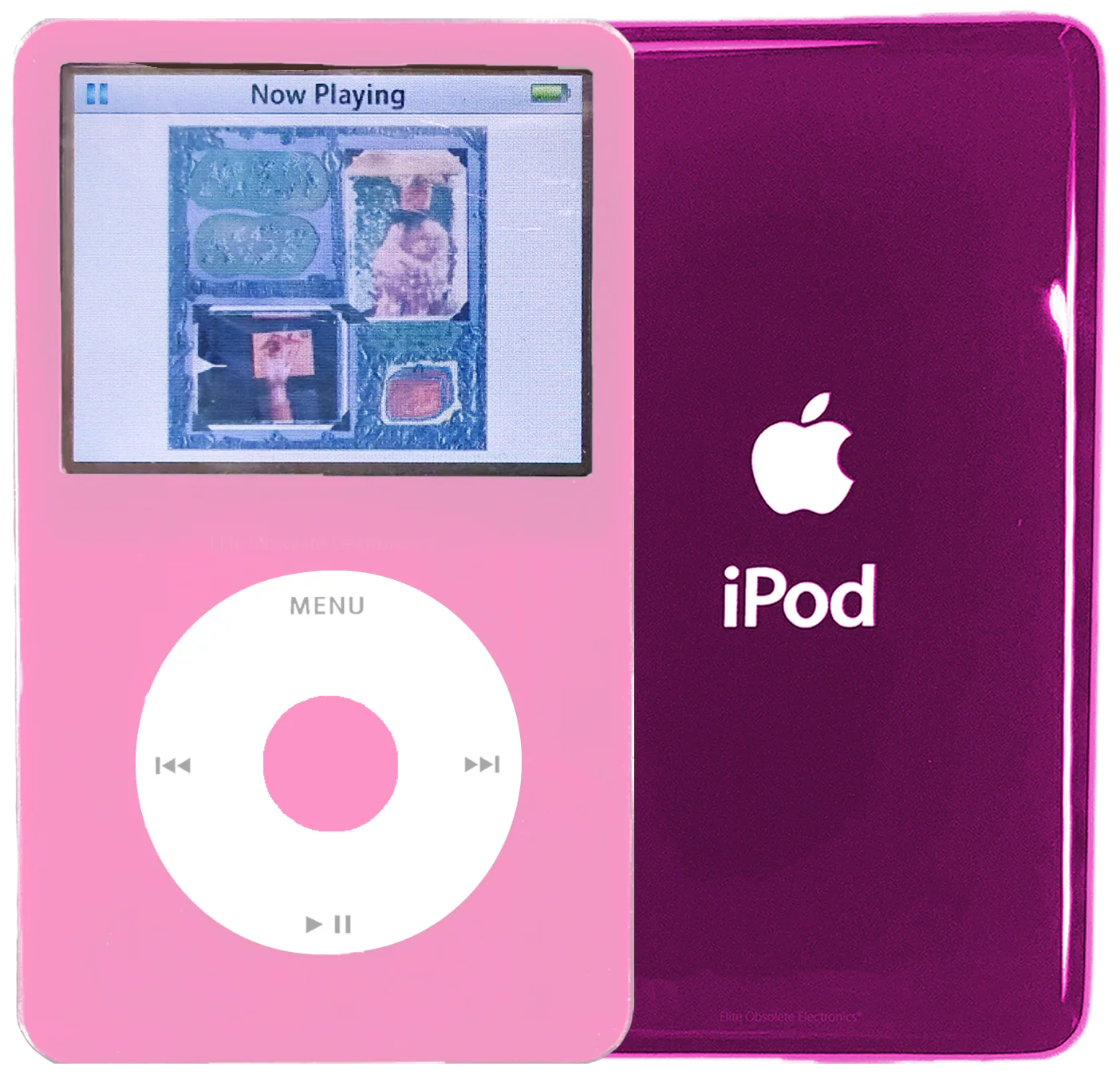 New Apple iPod Video Classic 5th 5.5 Enhanced Pink / White / Pink (Hyper Pink)