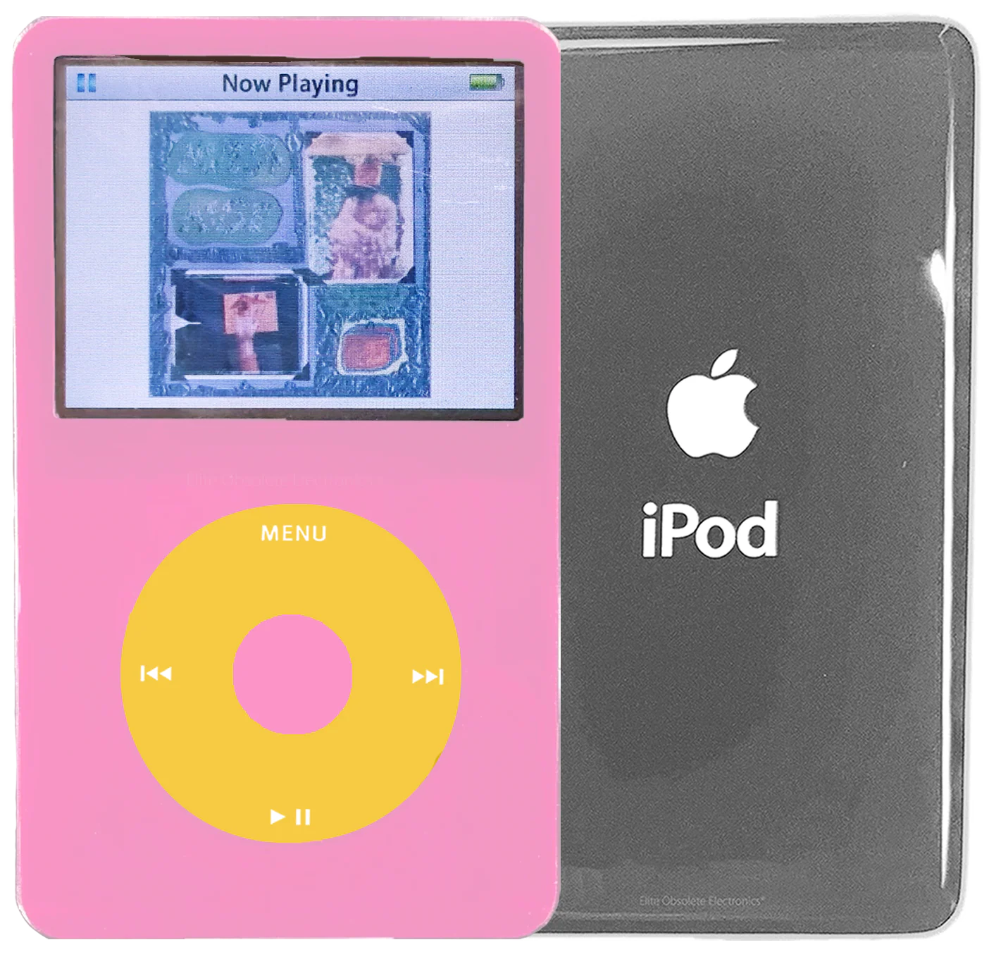New Apple iPod Video Classic 5th 5.5 Enhanced Pink / Yellow / Pink (Silver)