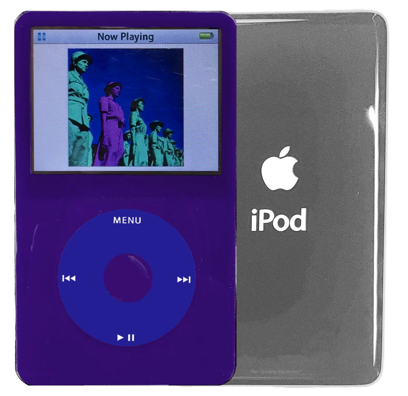 New Apple iPod Video Classic 5th & 5.5 Enhanced Purple / Blue / Purple (Silver)