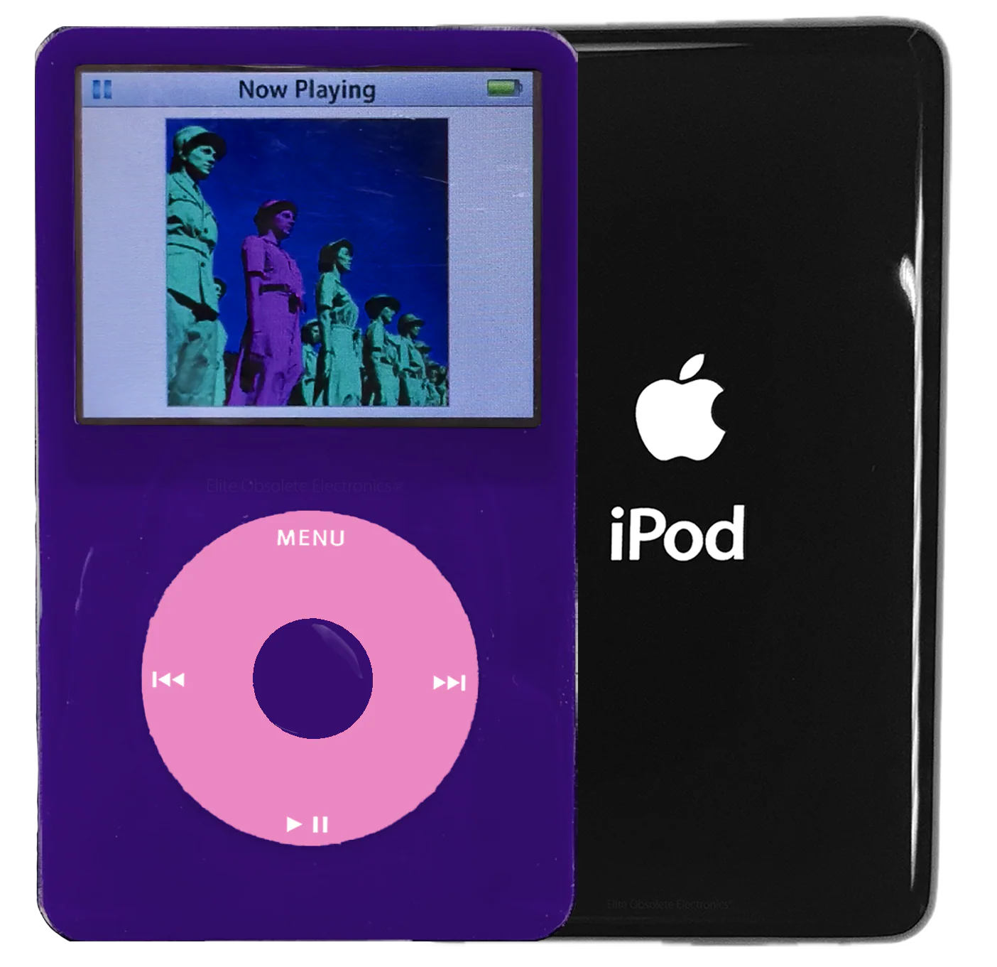 New Apple iPod Video Classic 5th & 5.5 Enhanced Purple / Light Pink / Purple (Black)