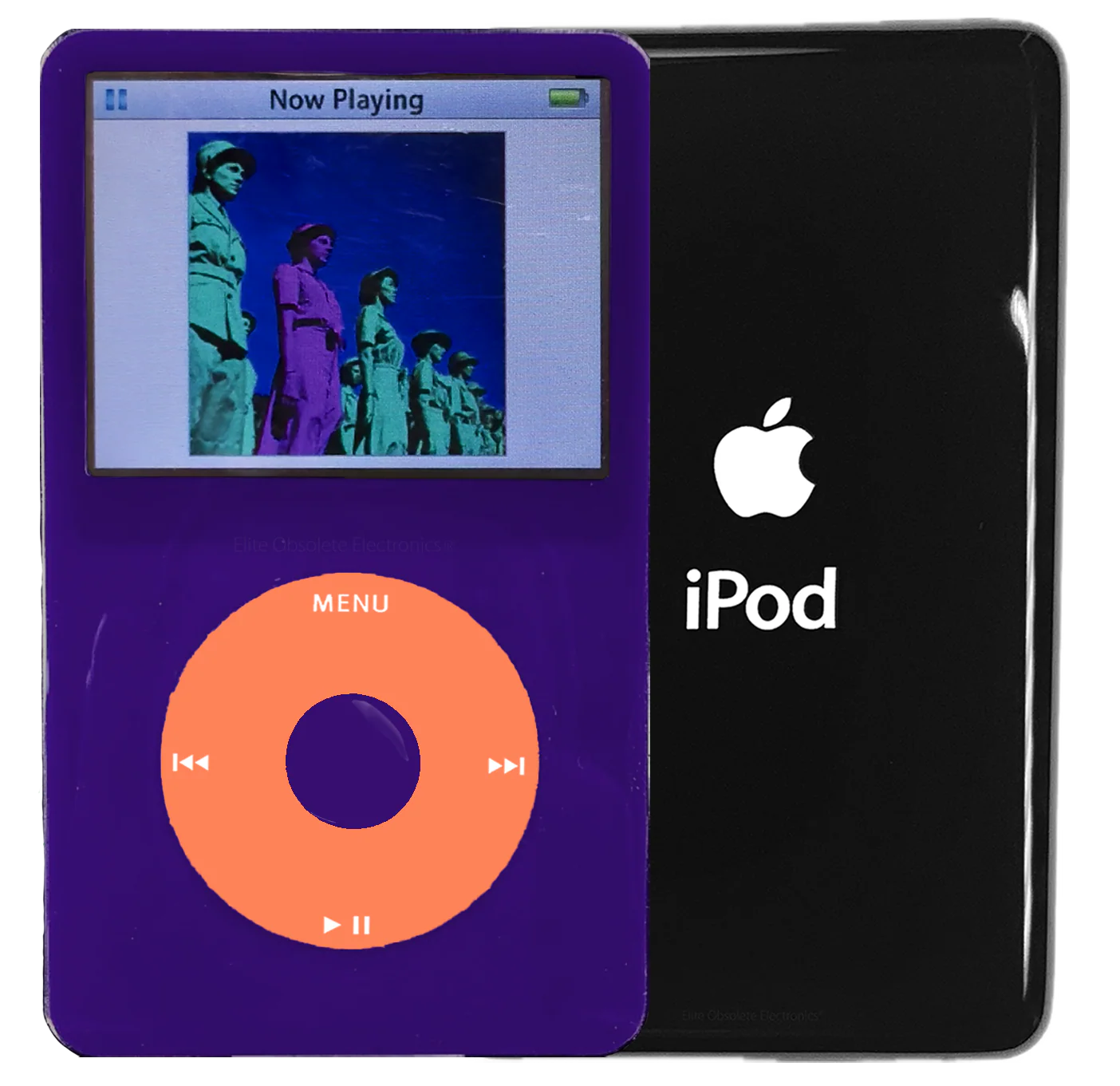 New Apple iPod Video Classic 5th & 5.5 Enhanced Purple / Orange / Purple (Black)