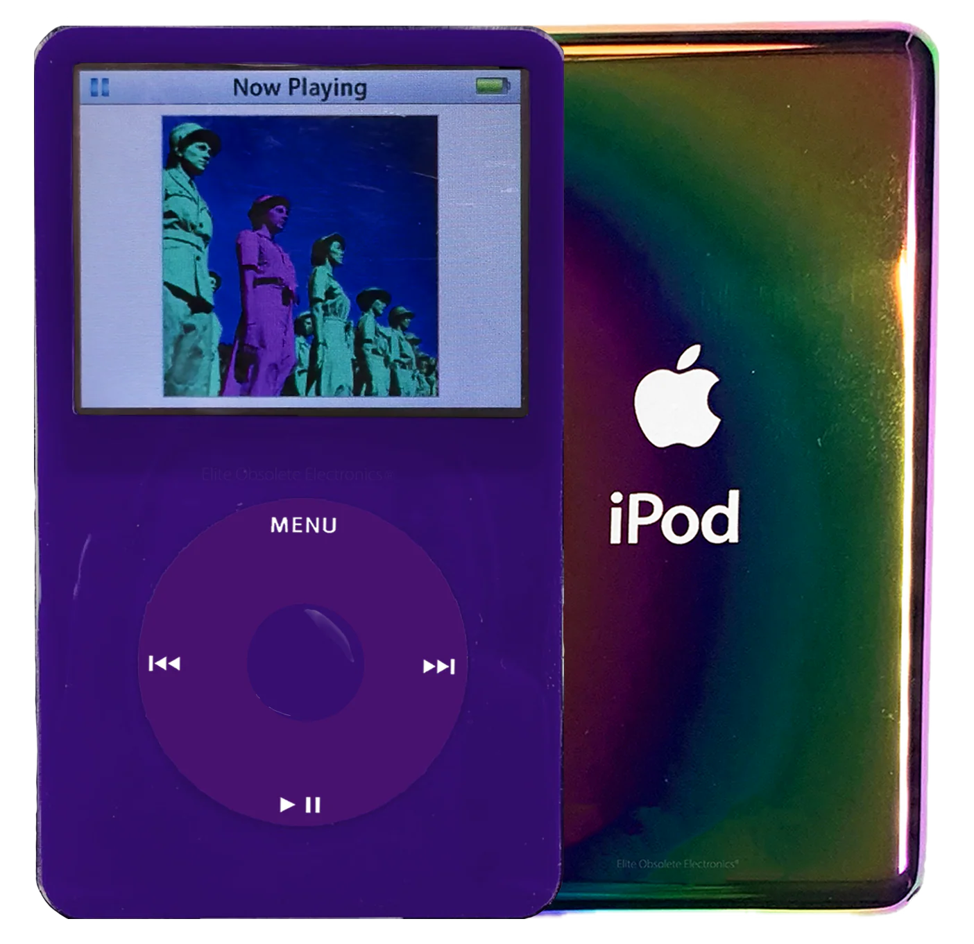 New Apple iPod Video Classic 5th & 5.5 Enhanced Purple / Purple / Purple (Rainbow)