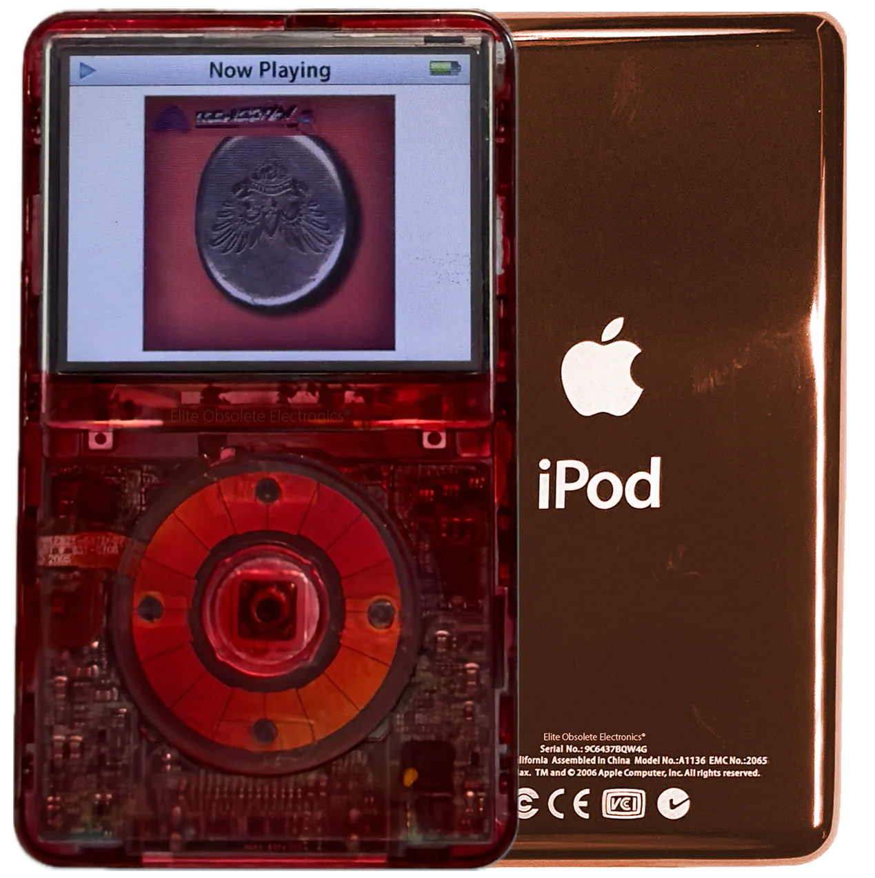 New Apple iPod Video Classic 5th & 5.5 Enhanced Red Atomic Ruby / Atomic Ruby / Atomic Ruby (Rose Gold)