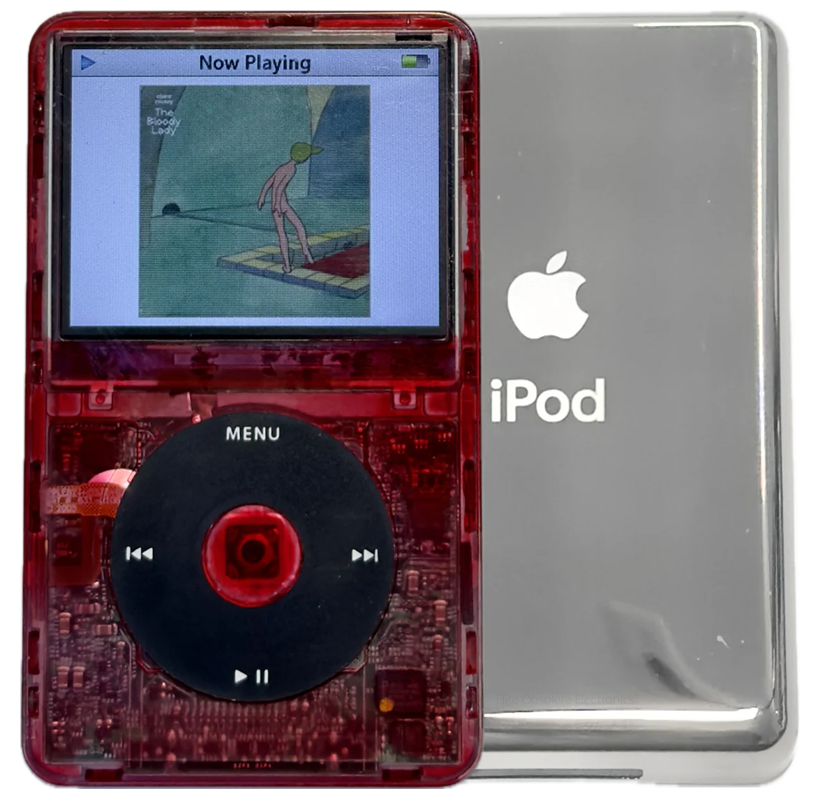 New Apple iPod Video Classic 5th & 5.5 Enhanced Red Atomic Ruby / Black / Atomic Ruby (Silver)