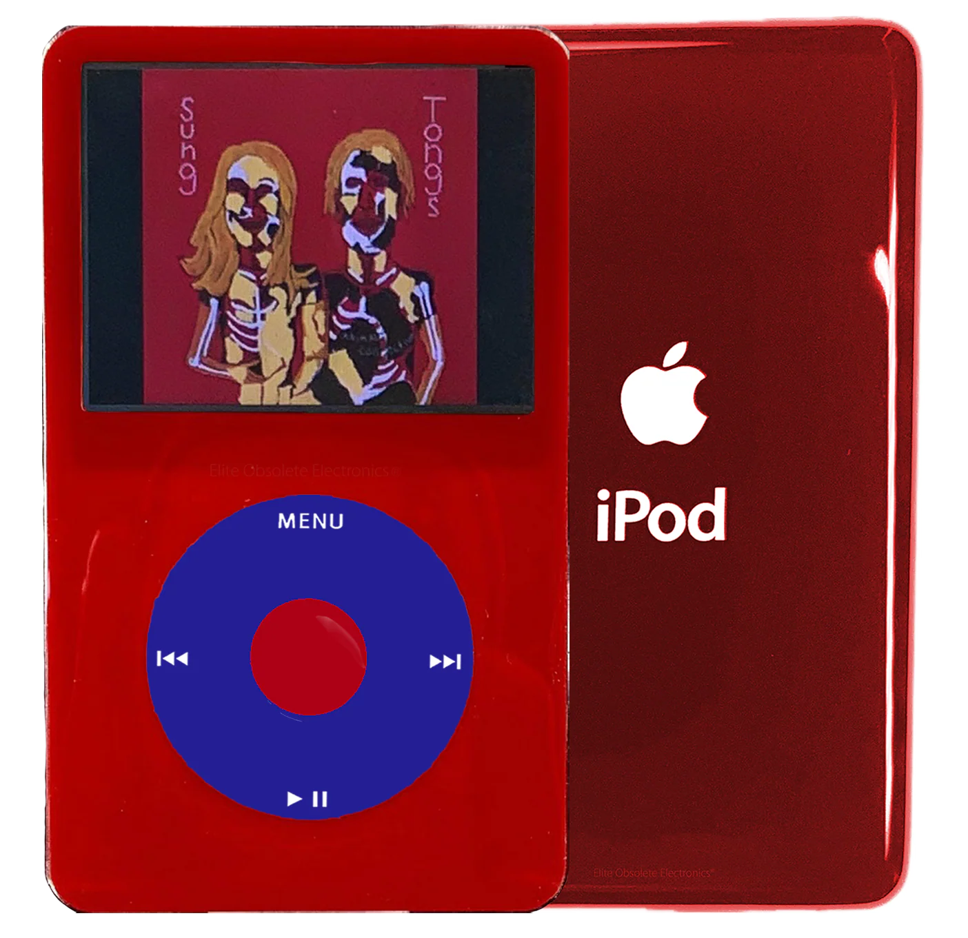 New Apple iPod Video Classic 5th & 5.5 Enhanced Red / Blue / Red (Sangria Red)