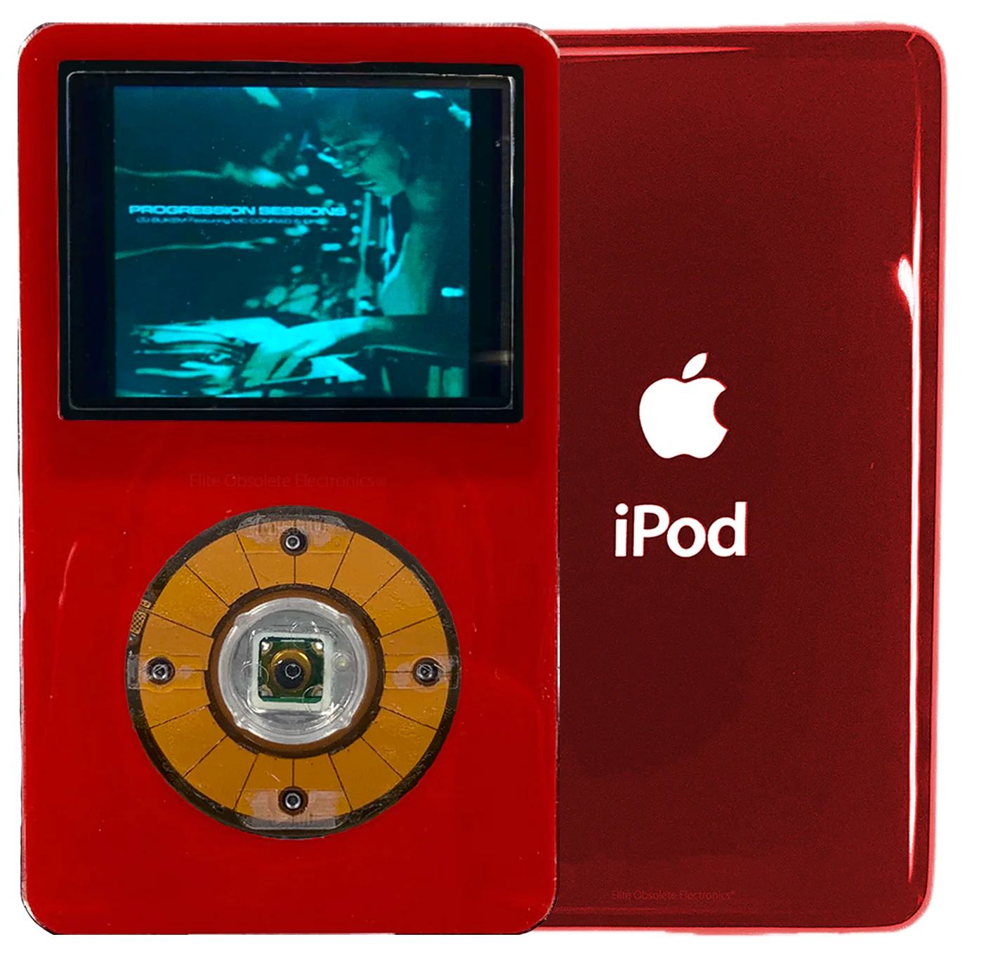 New Apple iPod Video Classic 5th 5.5 Enhanced Red / Crystal Clear / Transparent (Sangria Red)