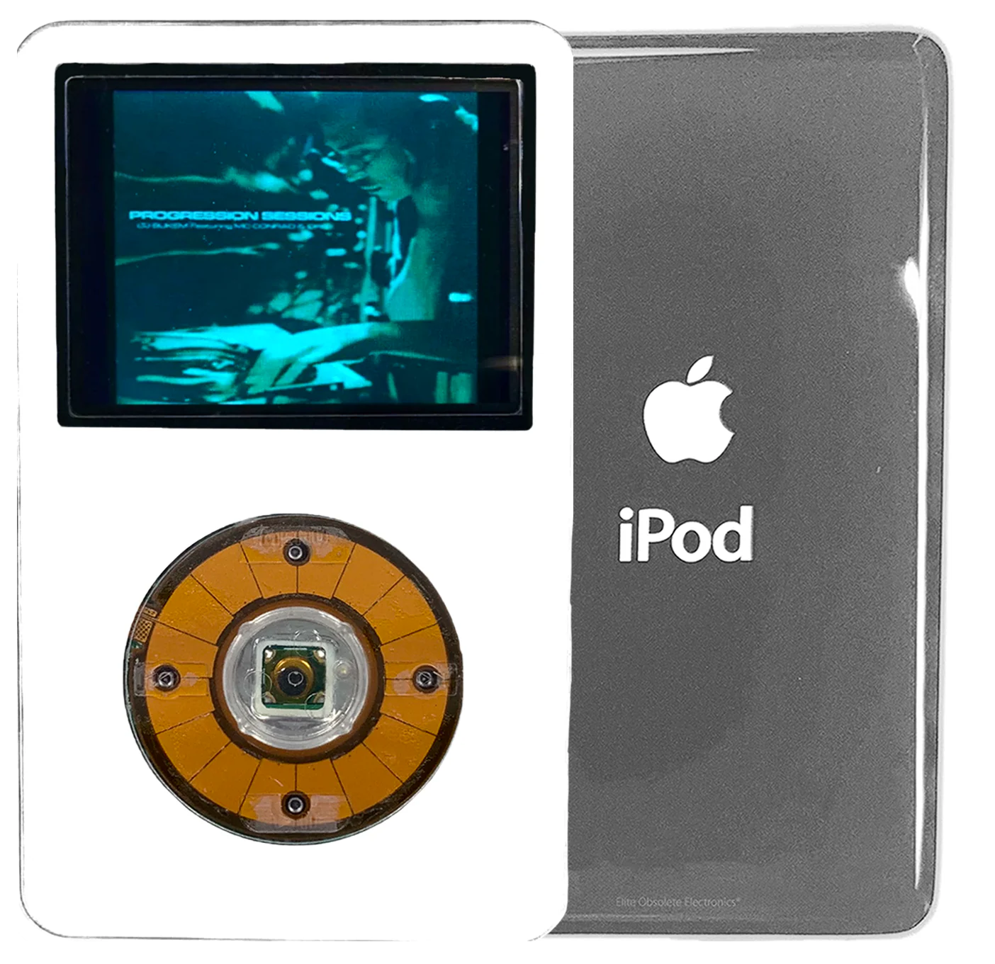 New Apple iPod Video Classic 5th 5.5 Enhanced White / Crystal Clear / Transparent (Silver)