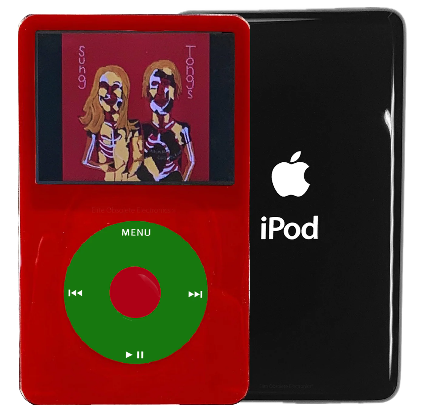 New Apple iPod Video Classic 5th & 5.5 Enhanced Red / Green / Red (Black)