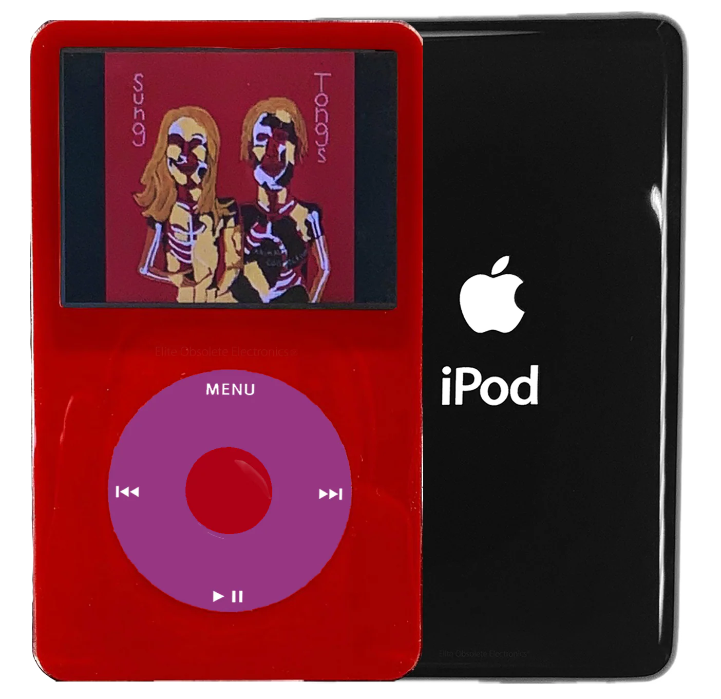 New Apple iPod Video Classic 5th & 5.5 Enhanced Red / Pink / Red (Black)
