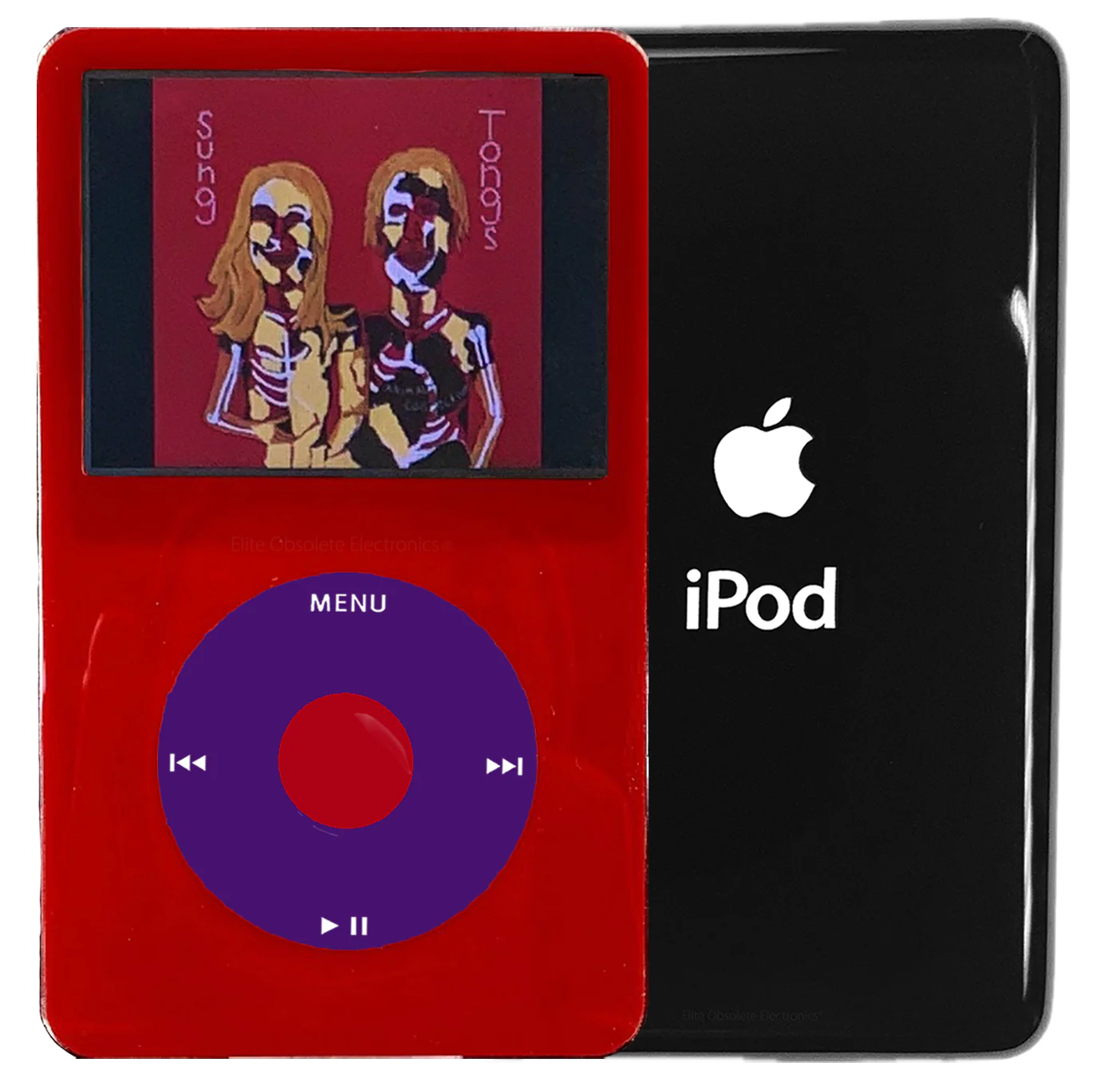 New Apple iPod Video Classic 5th & 5.5 Enhanced Red / Purple / Red (Black)