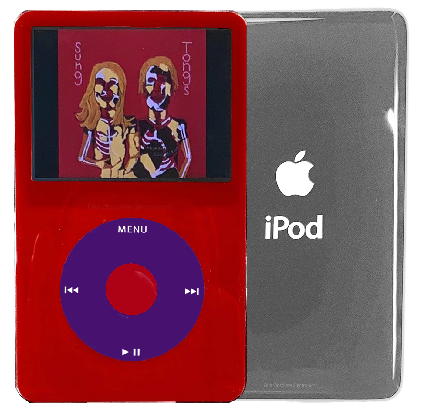 New Apple iPod Video Classic 5th & 5.5 Enhanced Red / Purple / Red (Silver)