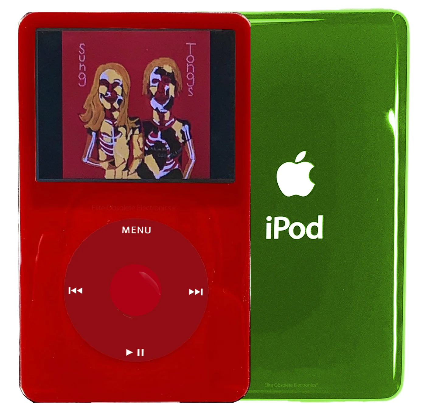 New Apple iPod Video Classic 5th & 5.5 Enhanced Red / Red / Red (Toxic Green)