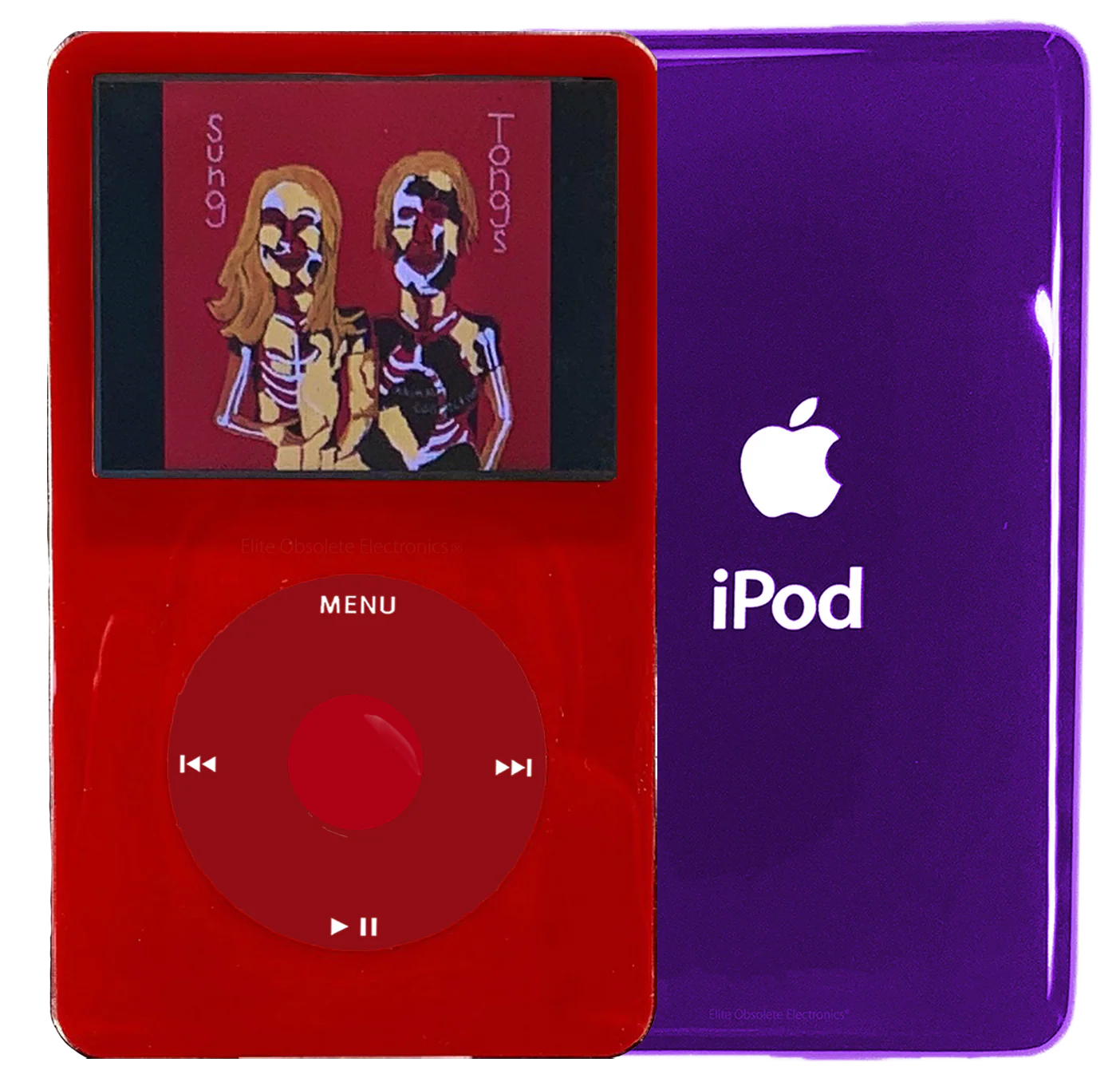 New Apple iPod Video Classic 5th & 5.5 Enhanced Red / Red / Red (Midnight Purple)