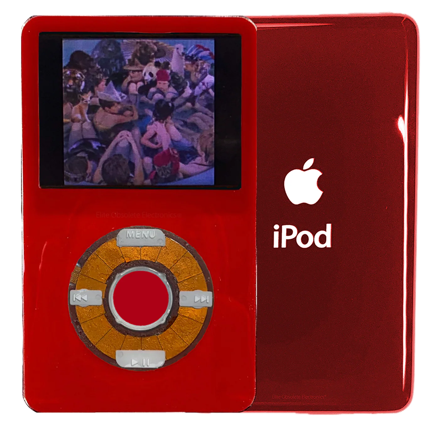 New Apple iPod Video Classic 5th 5.5 Enhanced Red / Transparent / Red (Sangria Red)