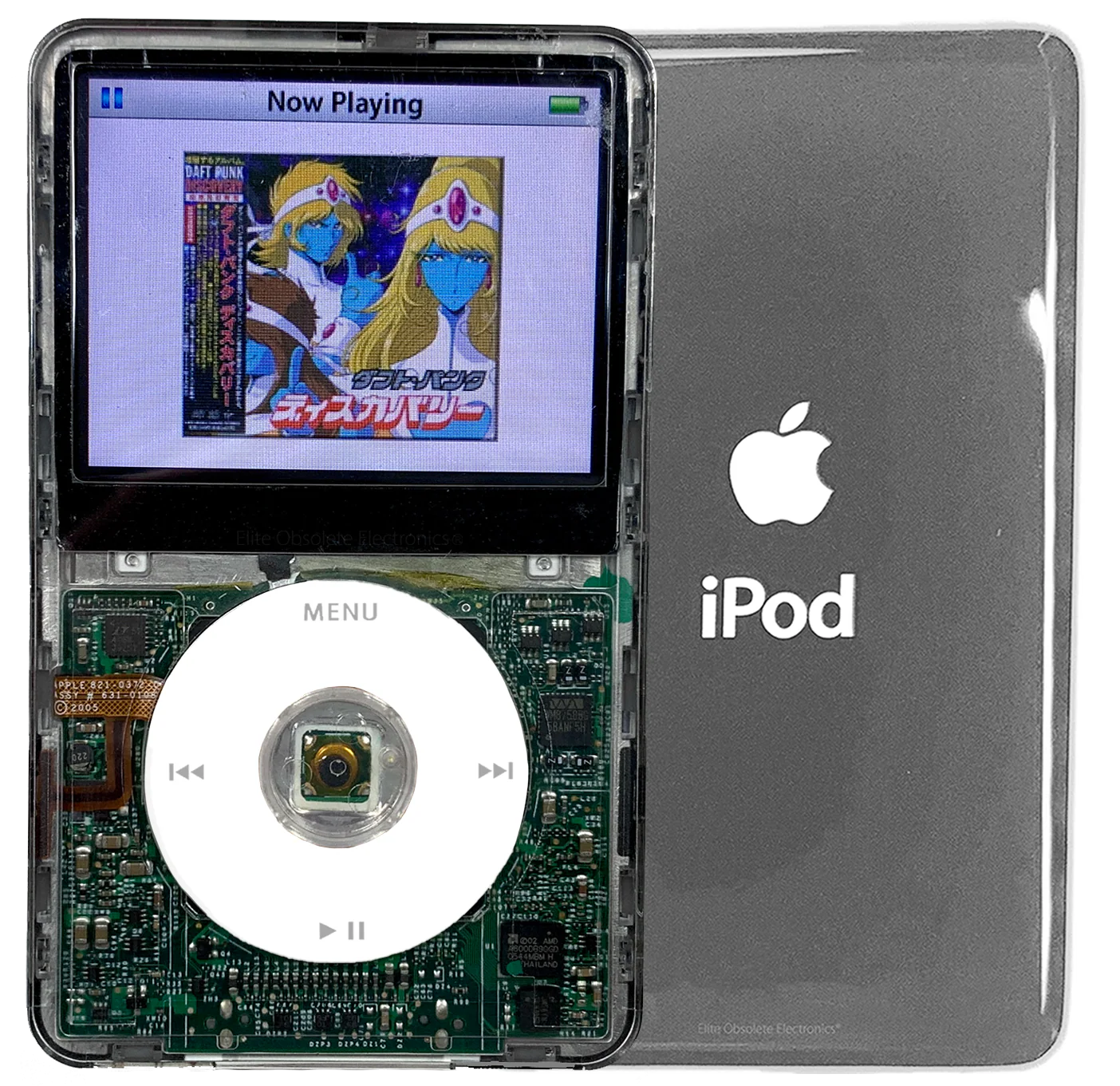 New Apple iPod Video Classic 5th 5.5 Enhanced Transparent / White / Transparent (Silver)