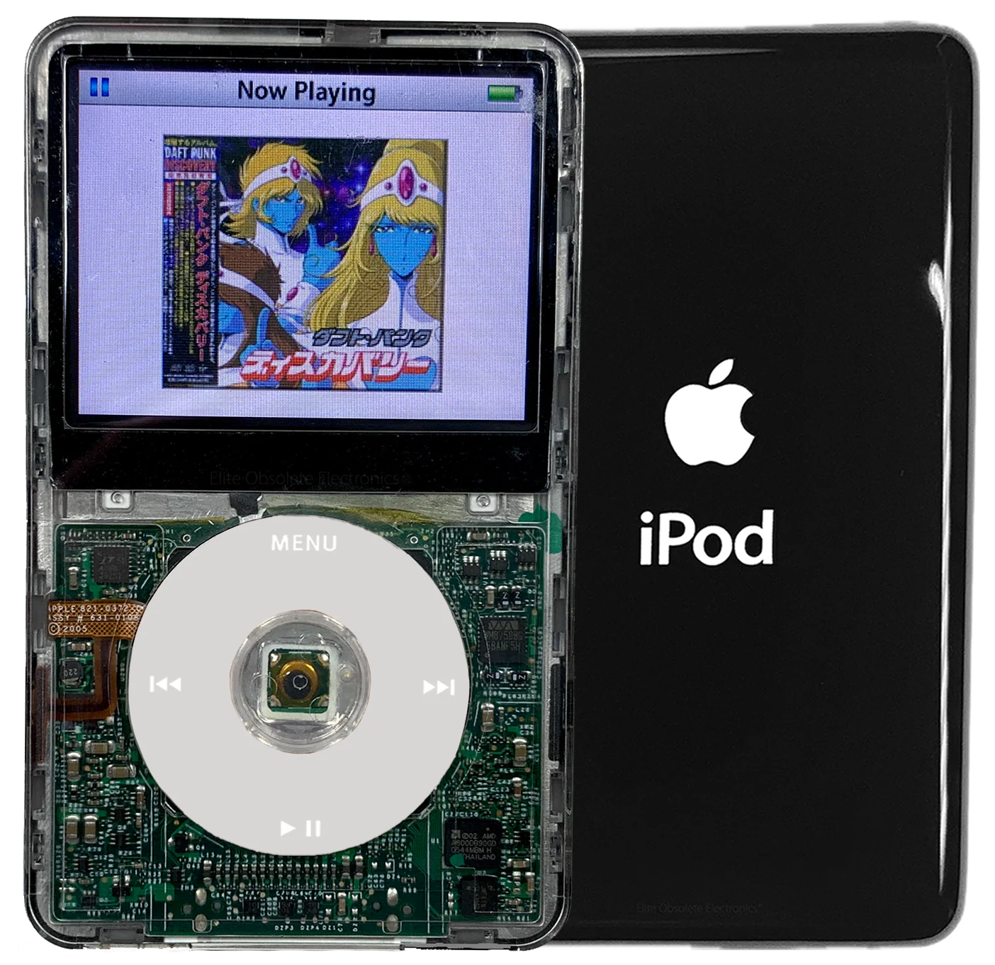 New Apple iPod Video Classic 5th 5.5 Enhanced Transparent / Grey / Transparent (Black)