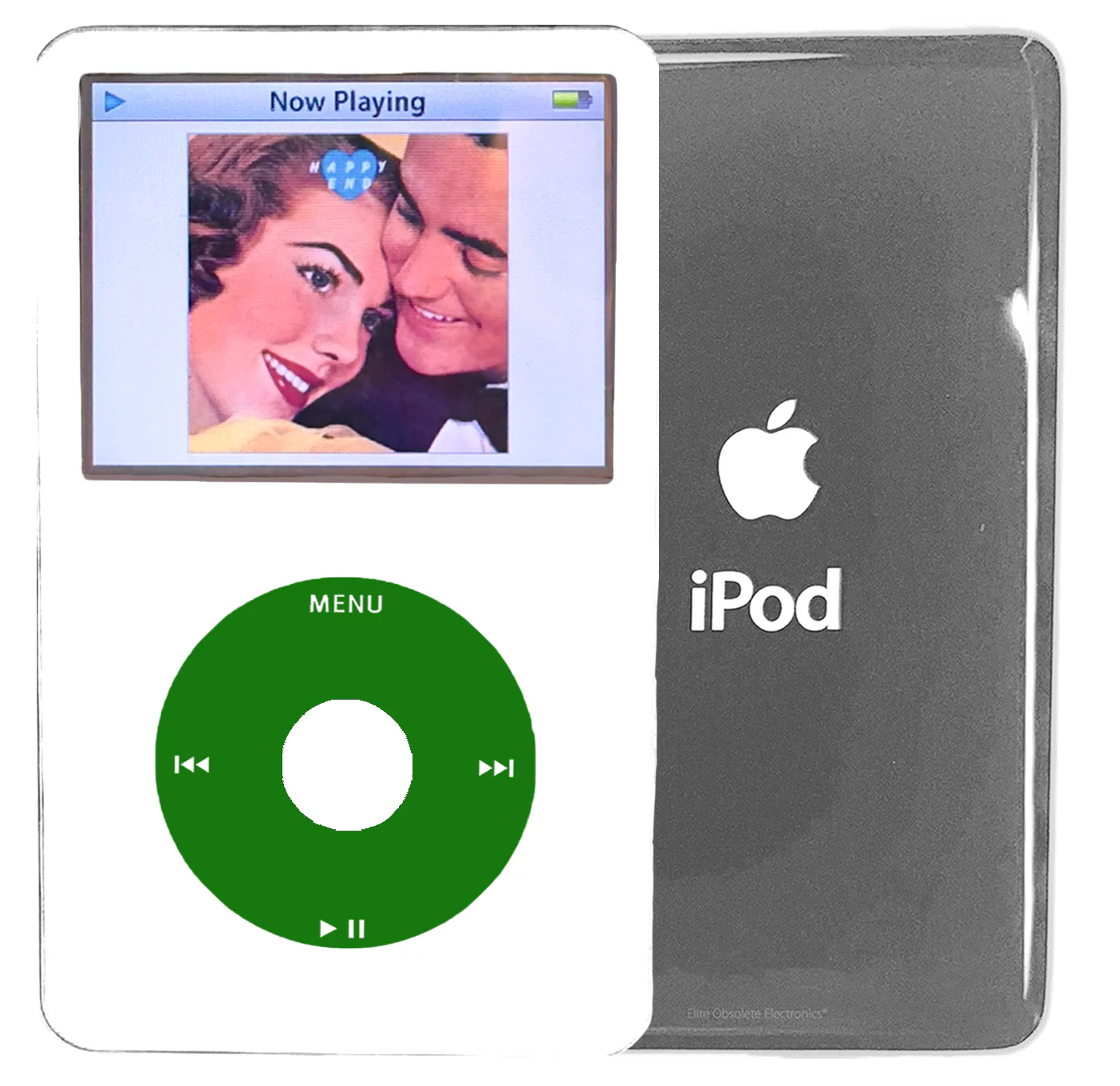 New Apple iPod Video Classic 5th & 5.5 Enhanced White / Green / White (Silver)