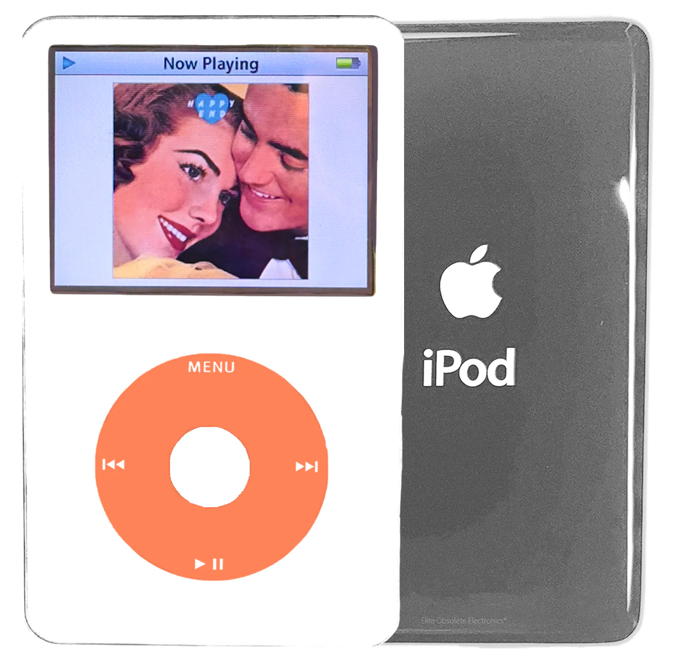 New Apple iPod Video Classic 5th & 5.5 Enhanced White / Orange / White (Silver)