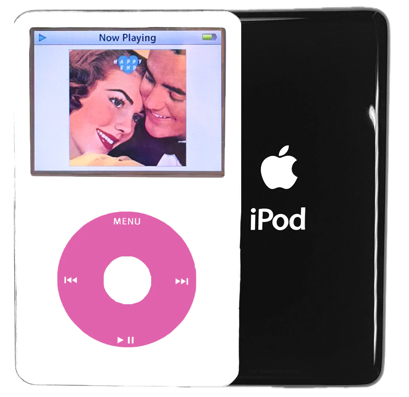 New Apple iPod Video Classic 5th & 5.5 Enhanced White / Light Pink / White (Black)