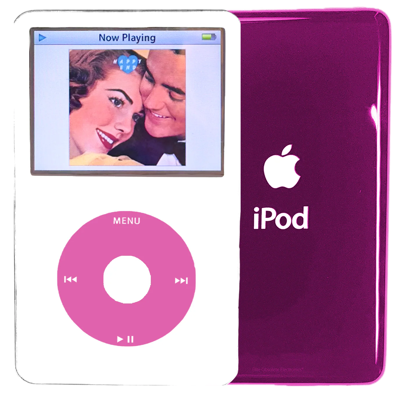 New Apple iPod Video Classic 5th & 5.5 Enhanced White / Light Pink / White (Hyper Pink)