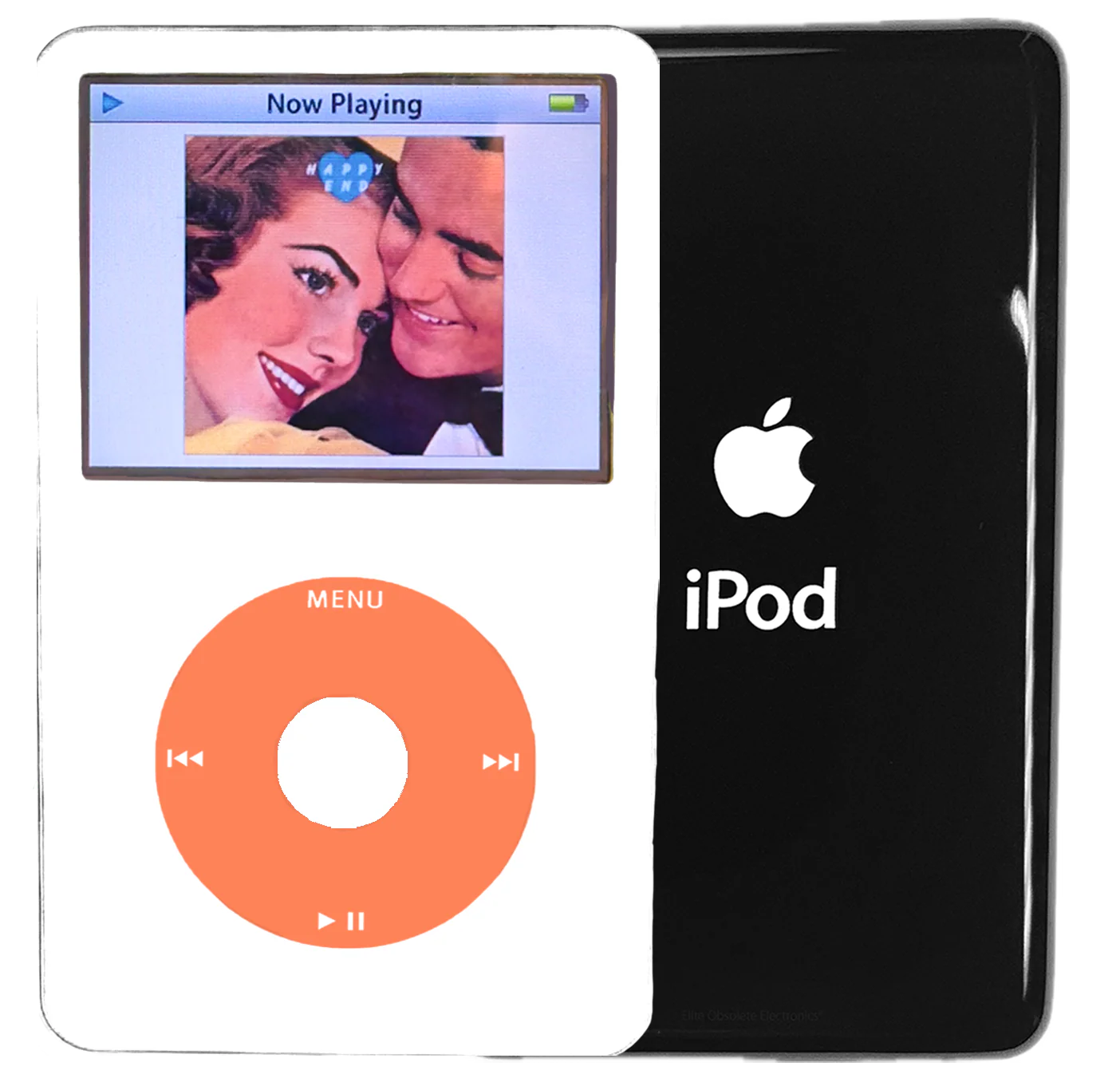 New Apple iPod Video Classic 5th & 5.5 Enhanced White / Orange / White (Black)