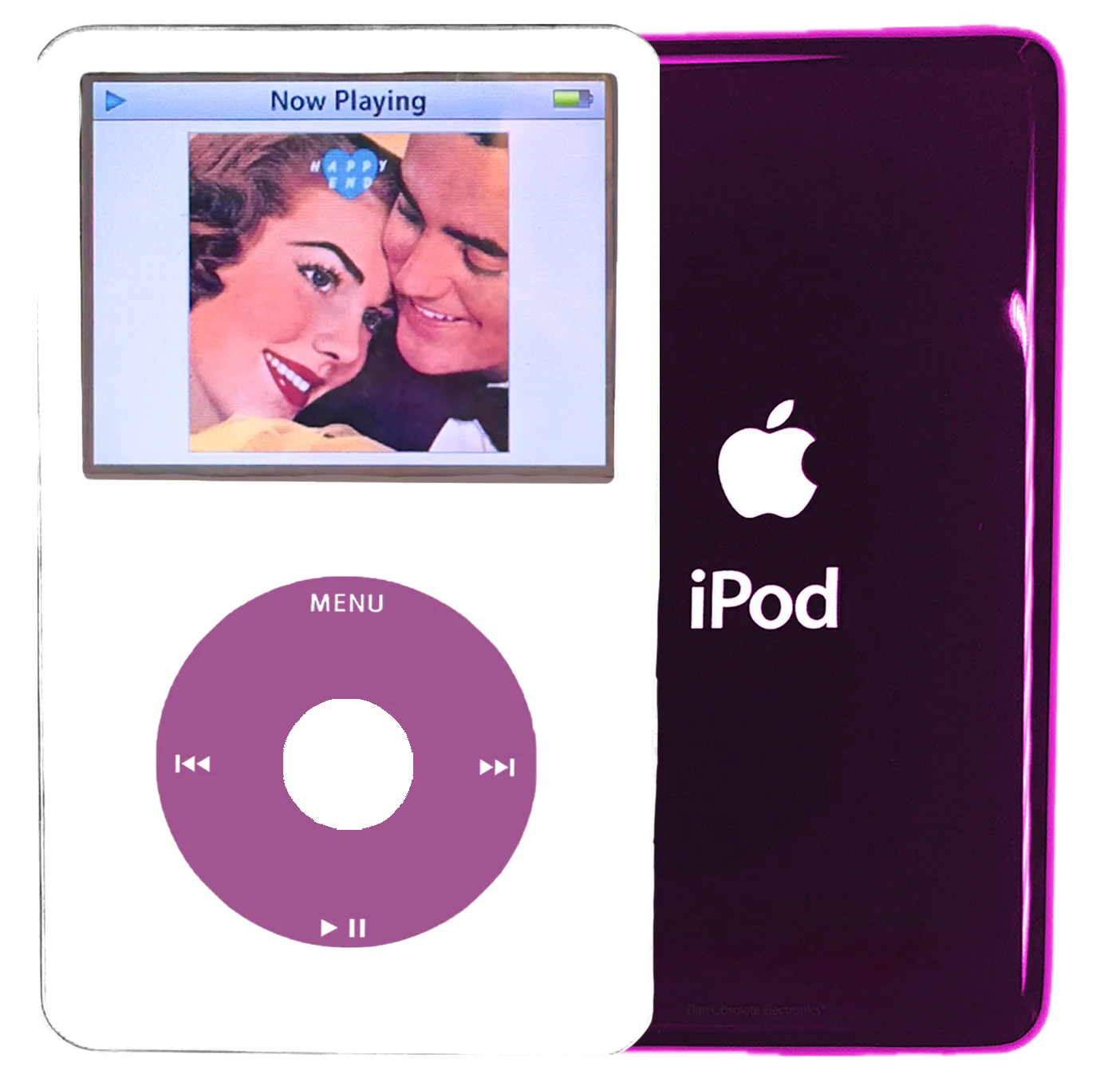 New Apple iPod Video Classic 5th & 5.5 Enhanced White / Pink / White (Wine)