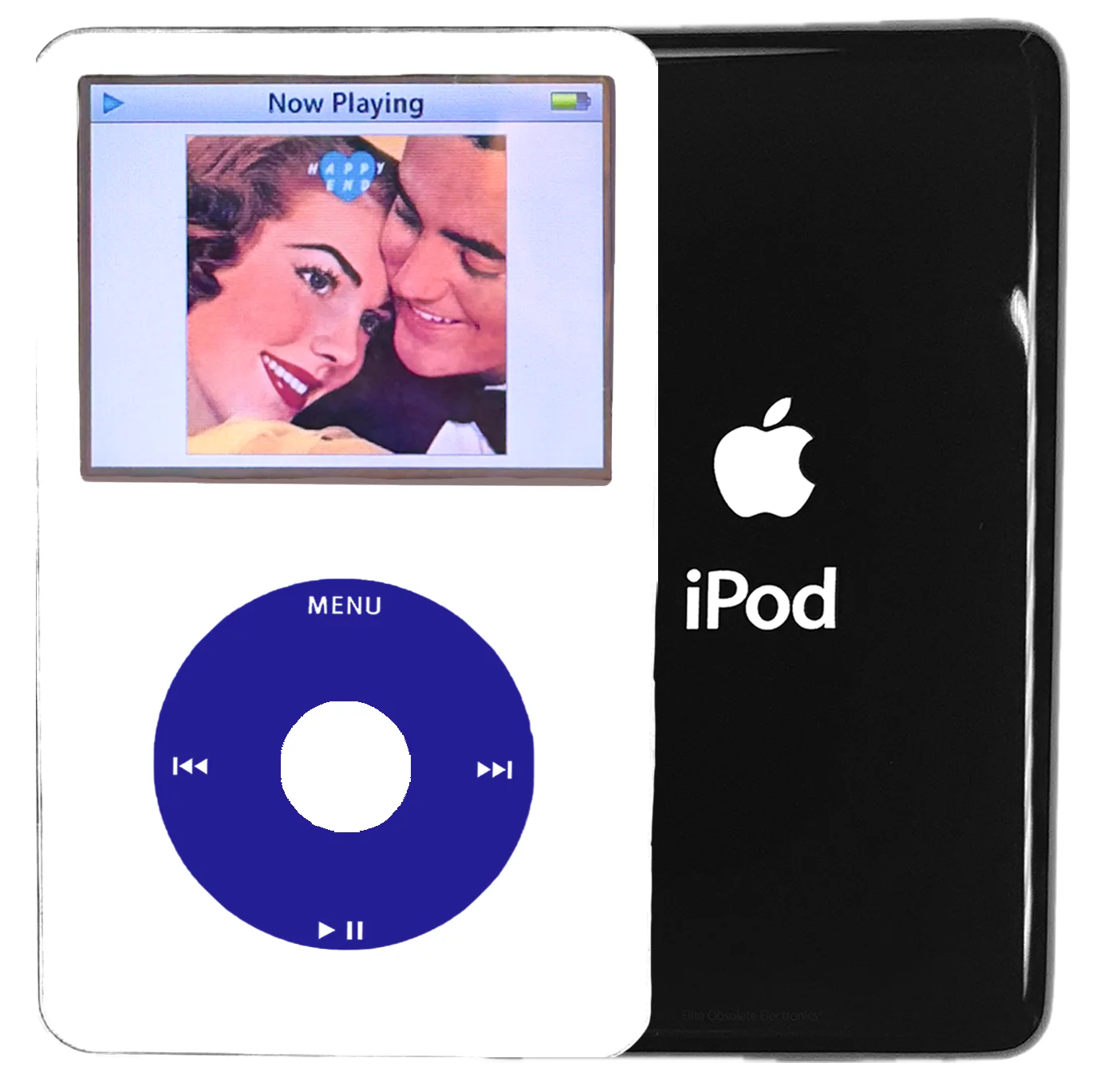 New Apple iPod Video Classic 5th & 5.5 Enhanced White / Blue / White (Black)