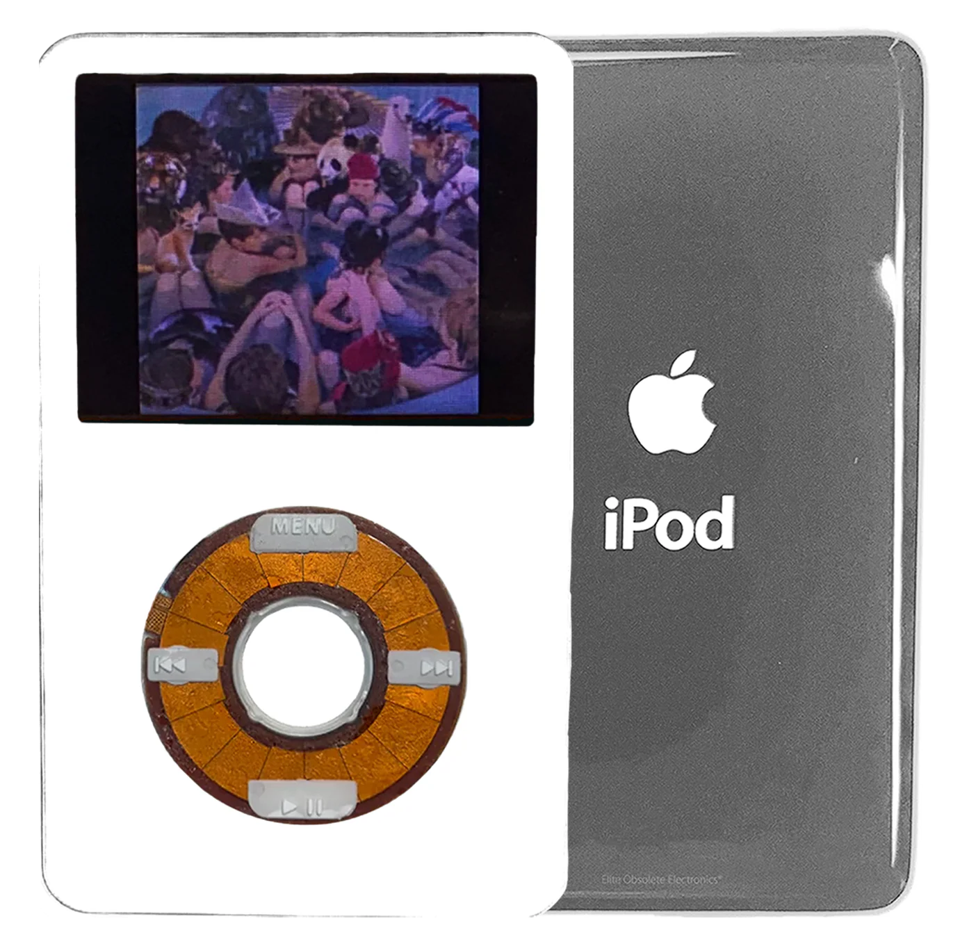 New Apple iPod Video Classic 5th 5.5 Enhanced White / Transparent / White (Silver)