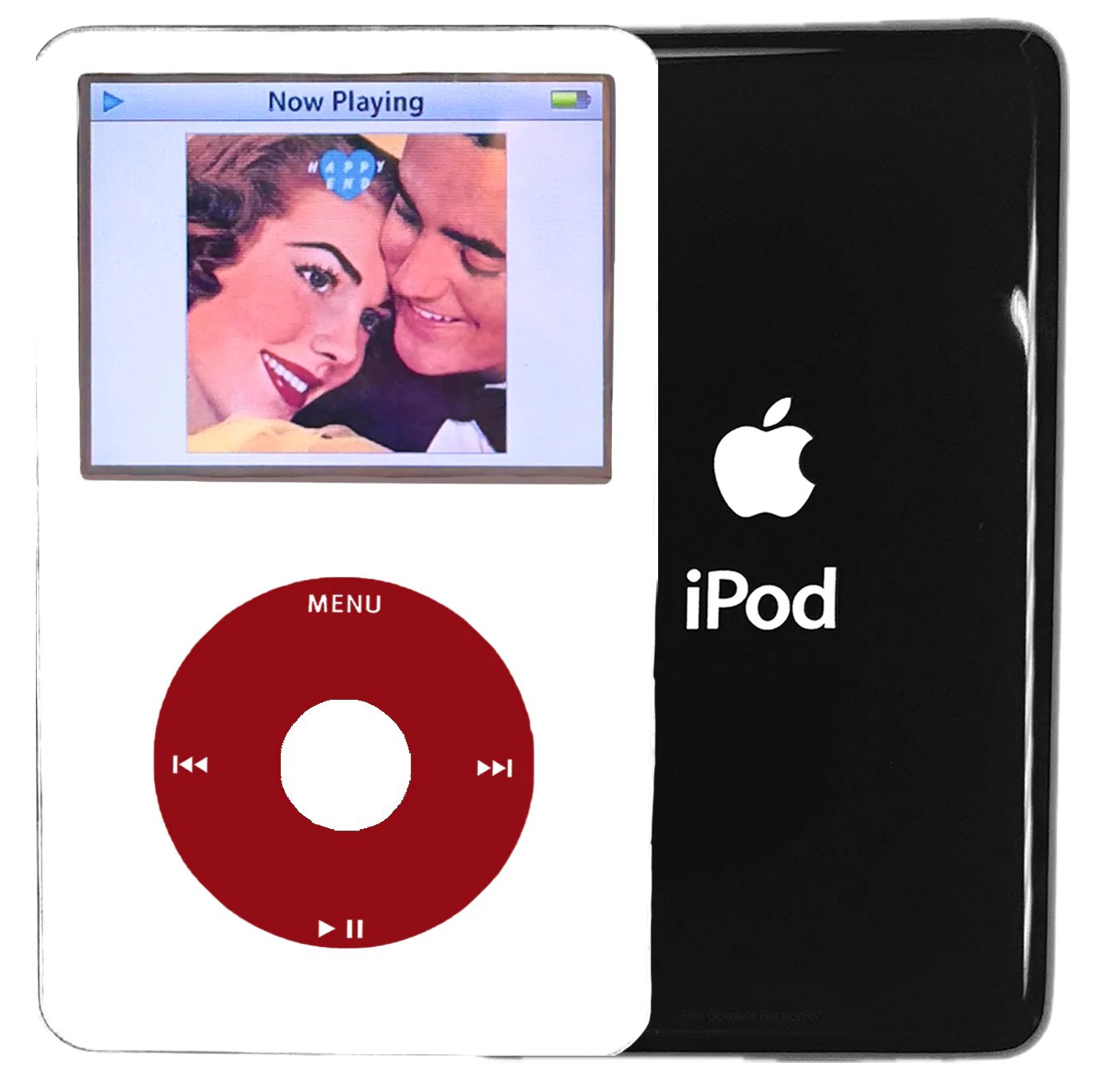 New Apple iPod Video Classic 5th & 5.5 Enhanced White / Red / White (Black)