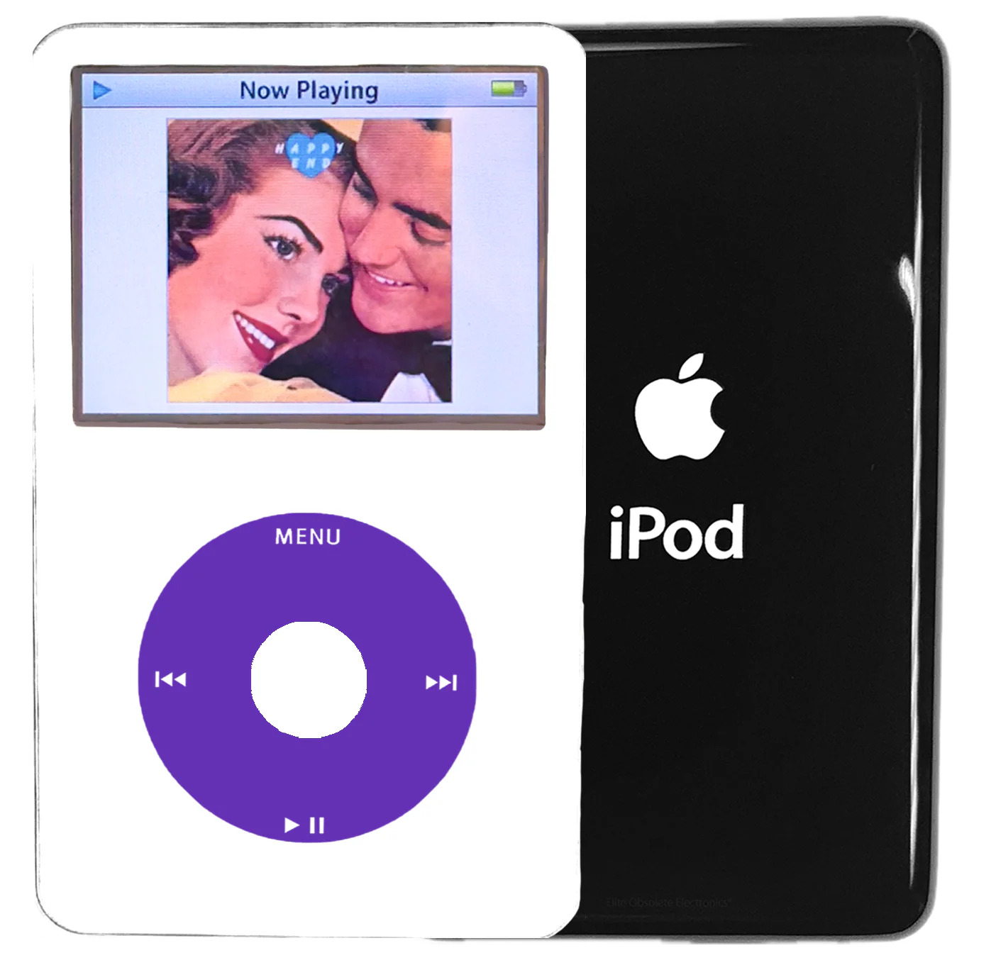New Apple iPod Video Classic 5th & 5.5 Enhanced White / Purple / White (Black)