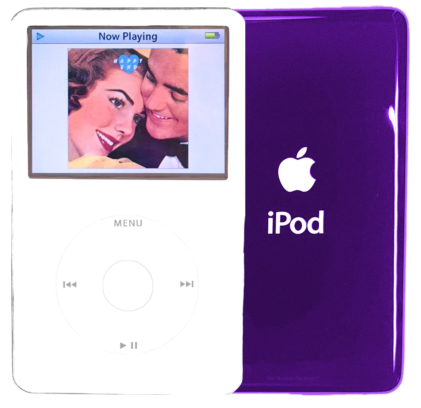 New Apple iPod Video Classic 5th & 5.5 Enhanced White / White / White (Midnight Purple)