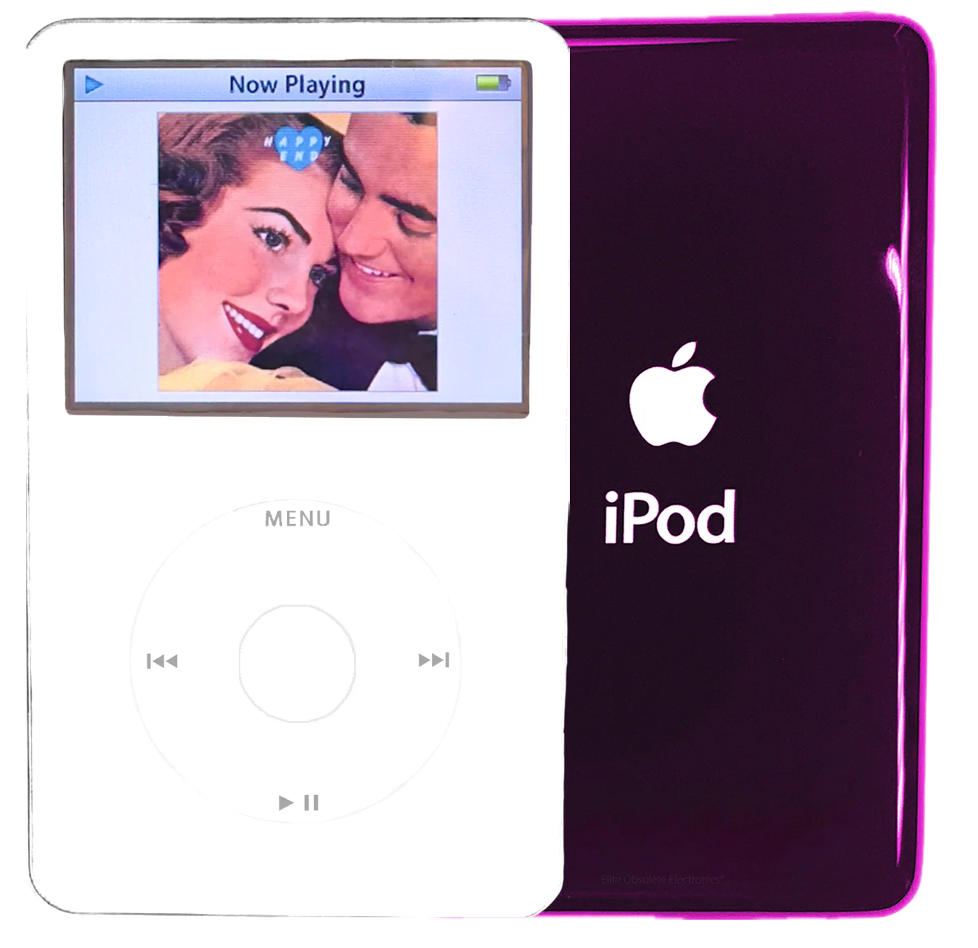 New Apple iPod Video Classic 5th & 5.5 Enhanced White / White / White (Wine)