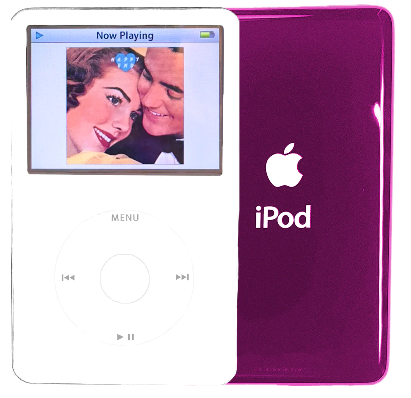 New Apple iPod Video Classic 5th & 5.5 Enhanced White / White / White (Hyper Pink)