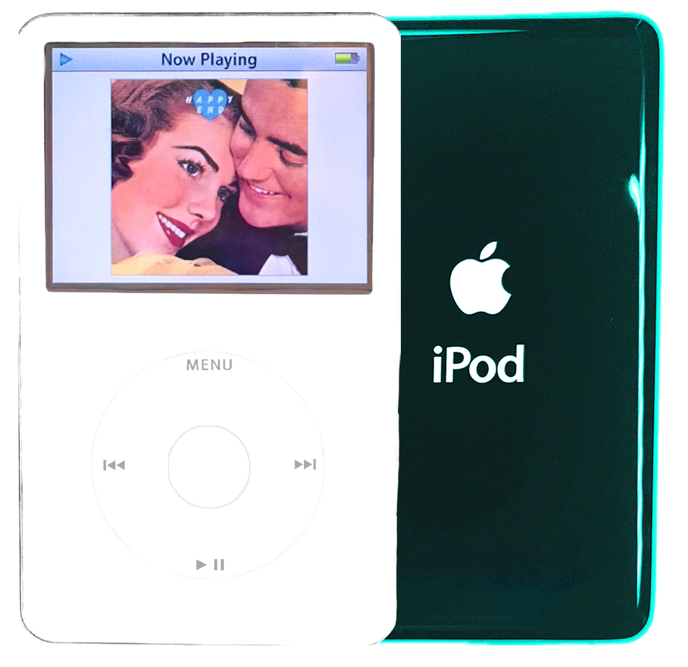 New Apple iPod Video Classic 5th & 5.5 Enhanced White / White / White (Pine Green)