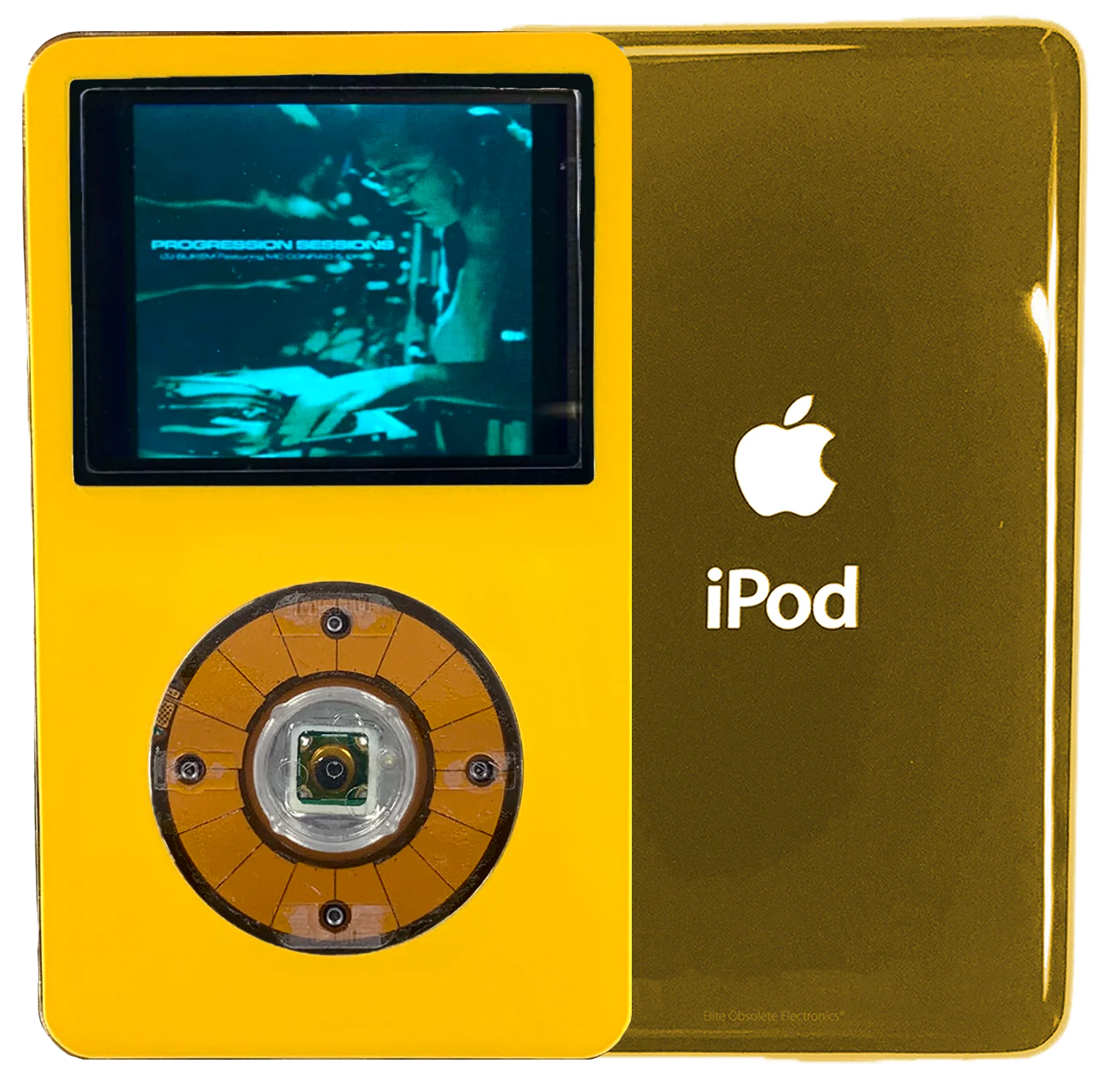 New Apple iPod Video Classic 5th 5.5 Enhanced Yellow / Crystal Clear / Transparent (Gold)