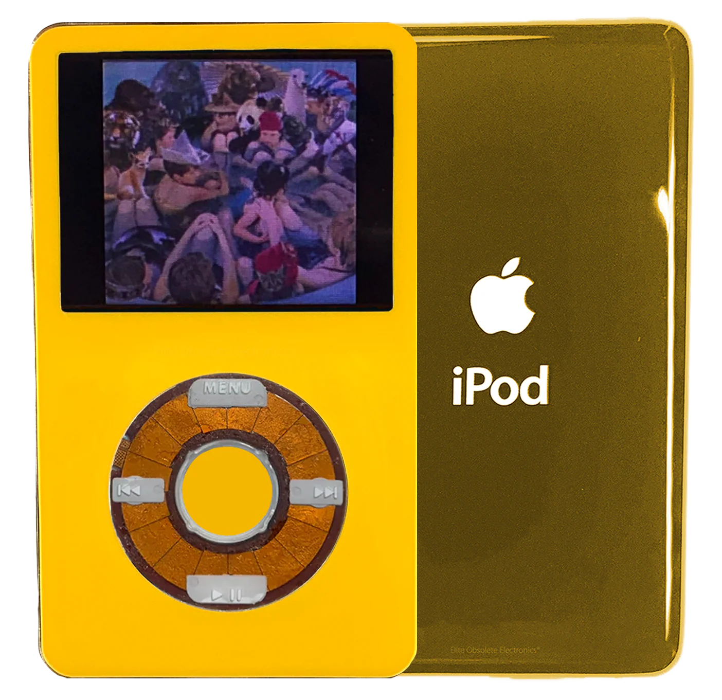 New Apple iPod Video Classic 5th 5.5 Enhanced Yellow / Transparent / Yellow (Gold)