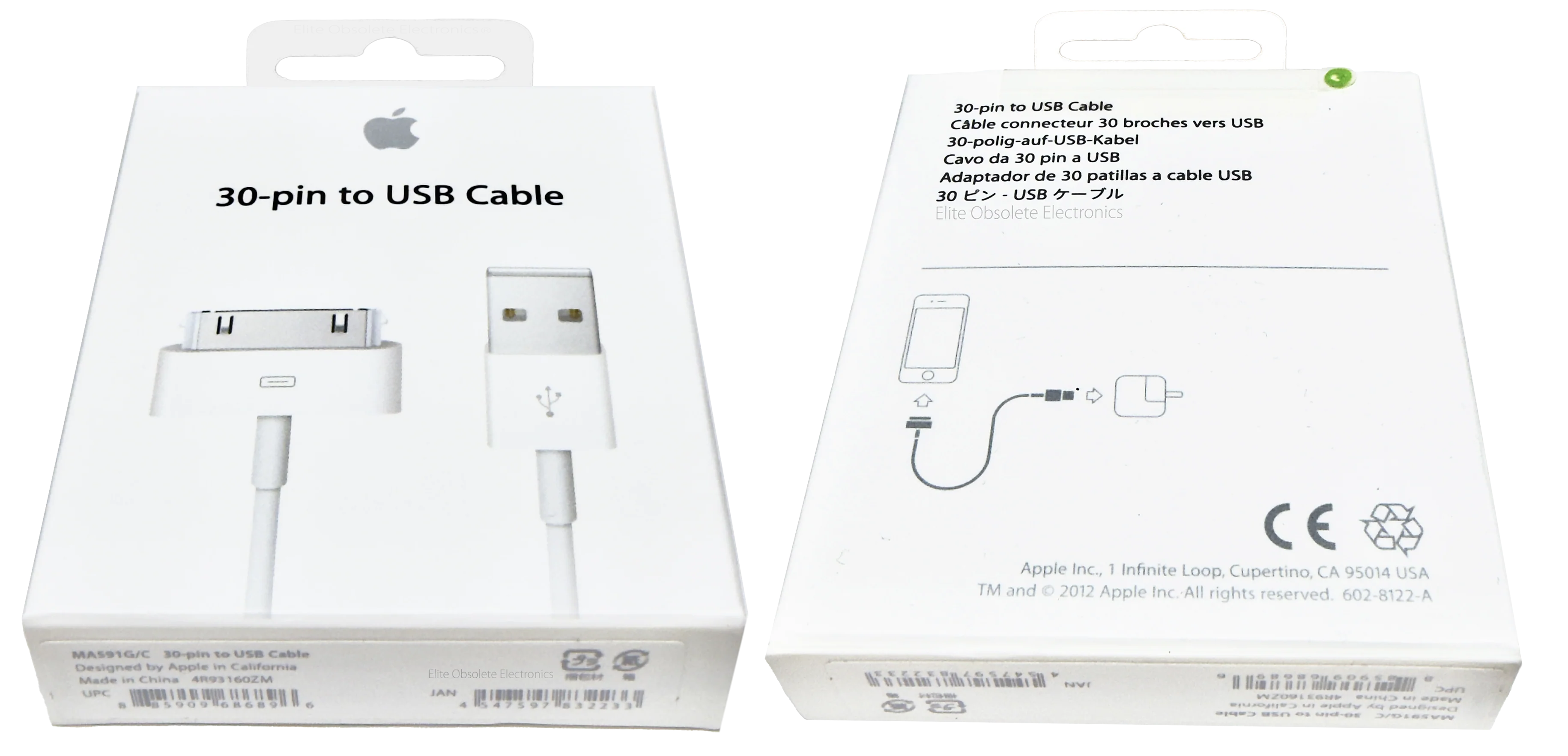 New Genuine Apple 30-Pin USB Charge Sync & Audio Cable for iPod MA591G/C - Image 3