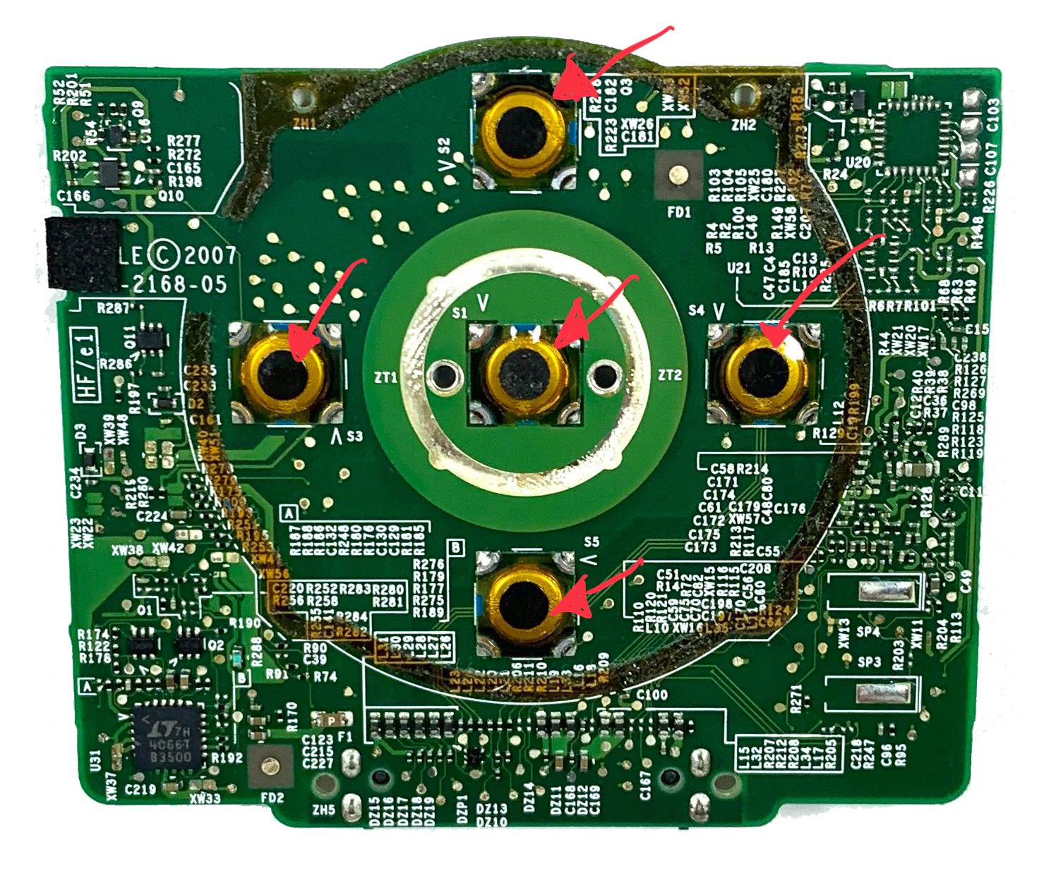 New Tactile Black Rubber Button for Apple iPod Video 5th 5.5 A1136 & iPod Classic 6th 7th A1238 Logic Boards - Image 2